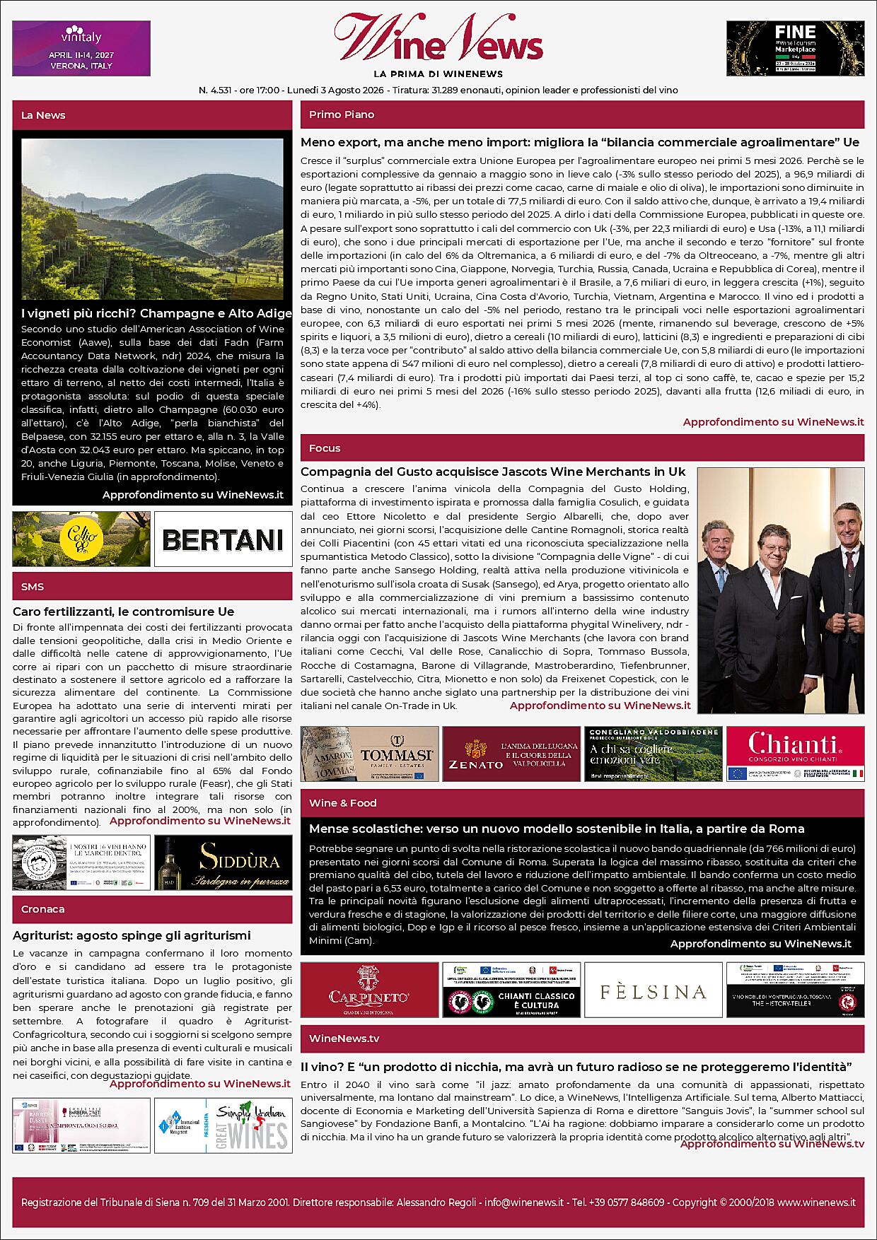 La Prima di WineNews