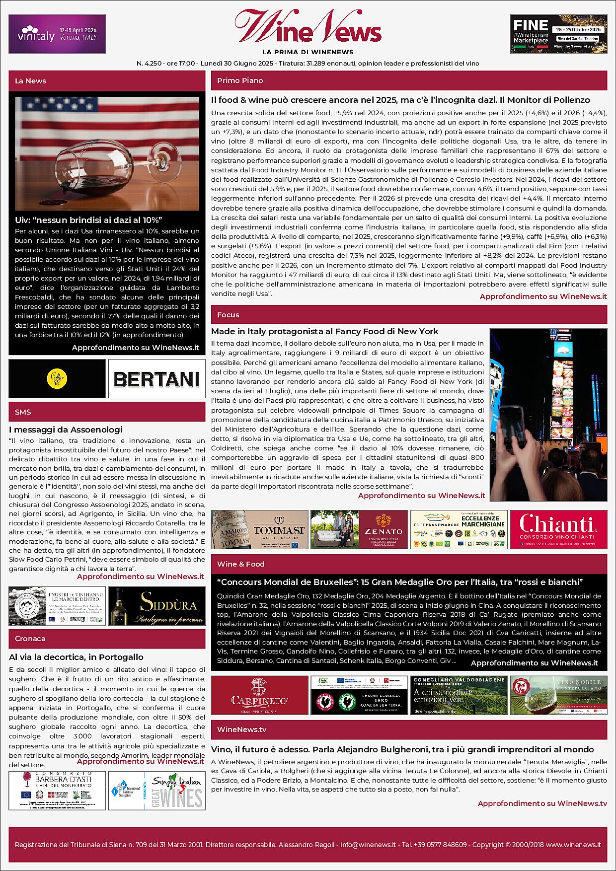 La Prima di WineNews