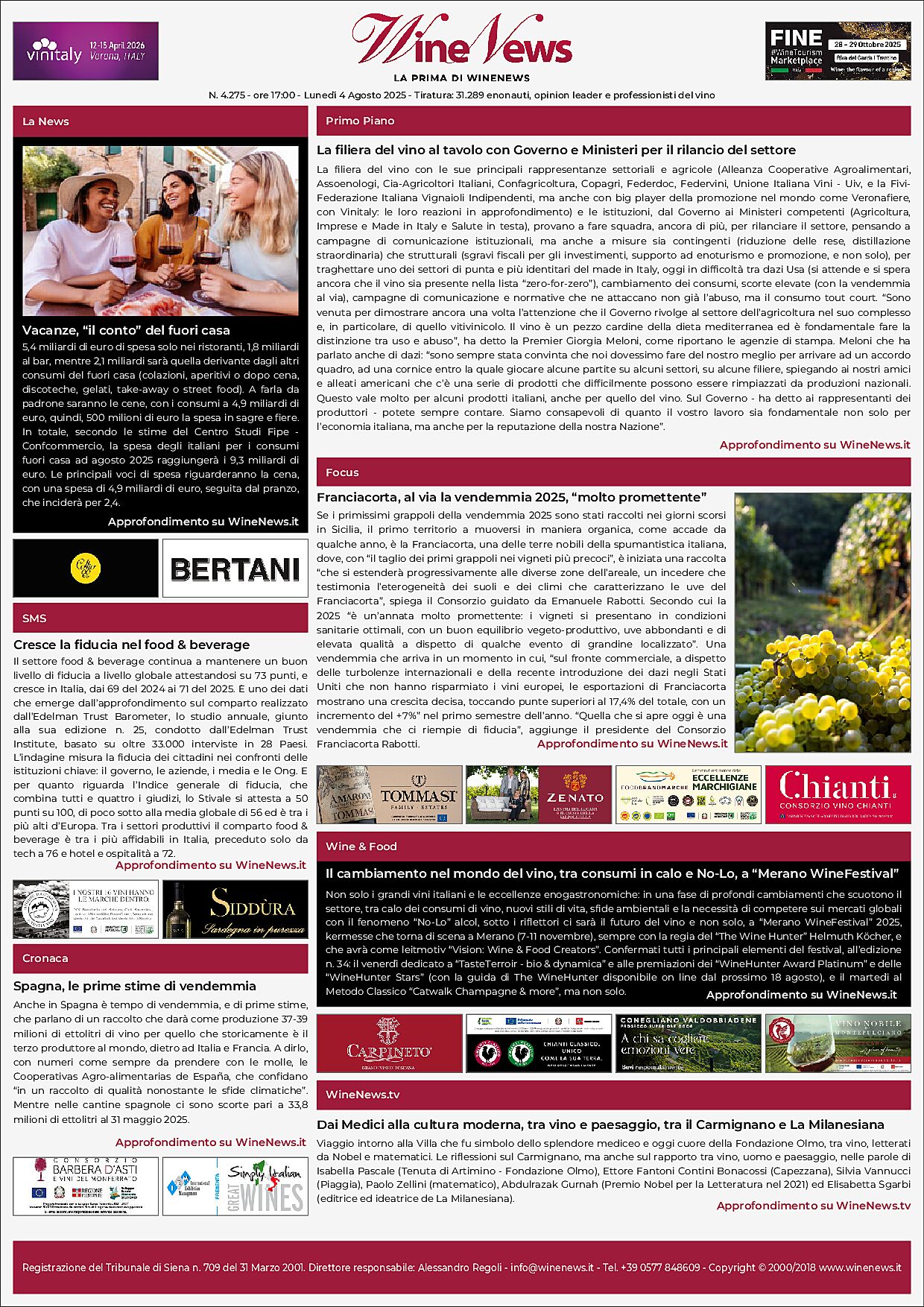La Prima di WineNews