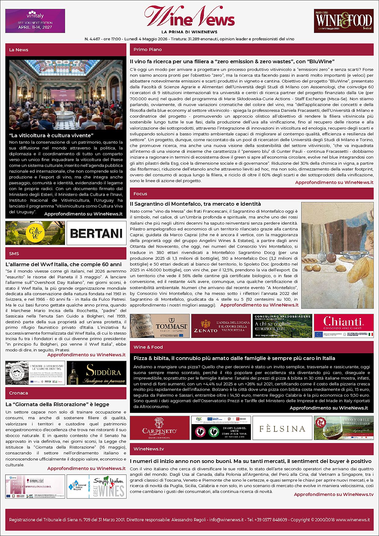 La Prima di WineNews