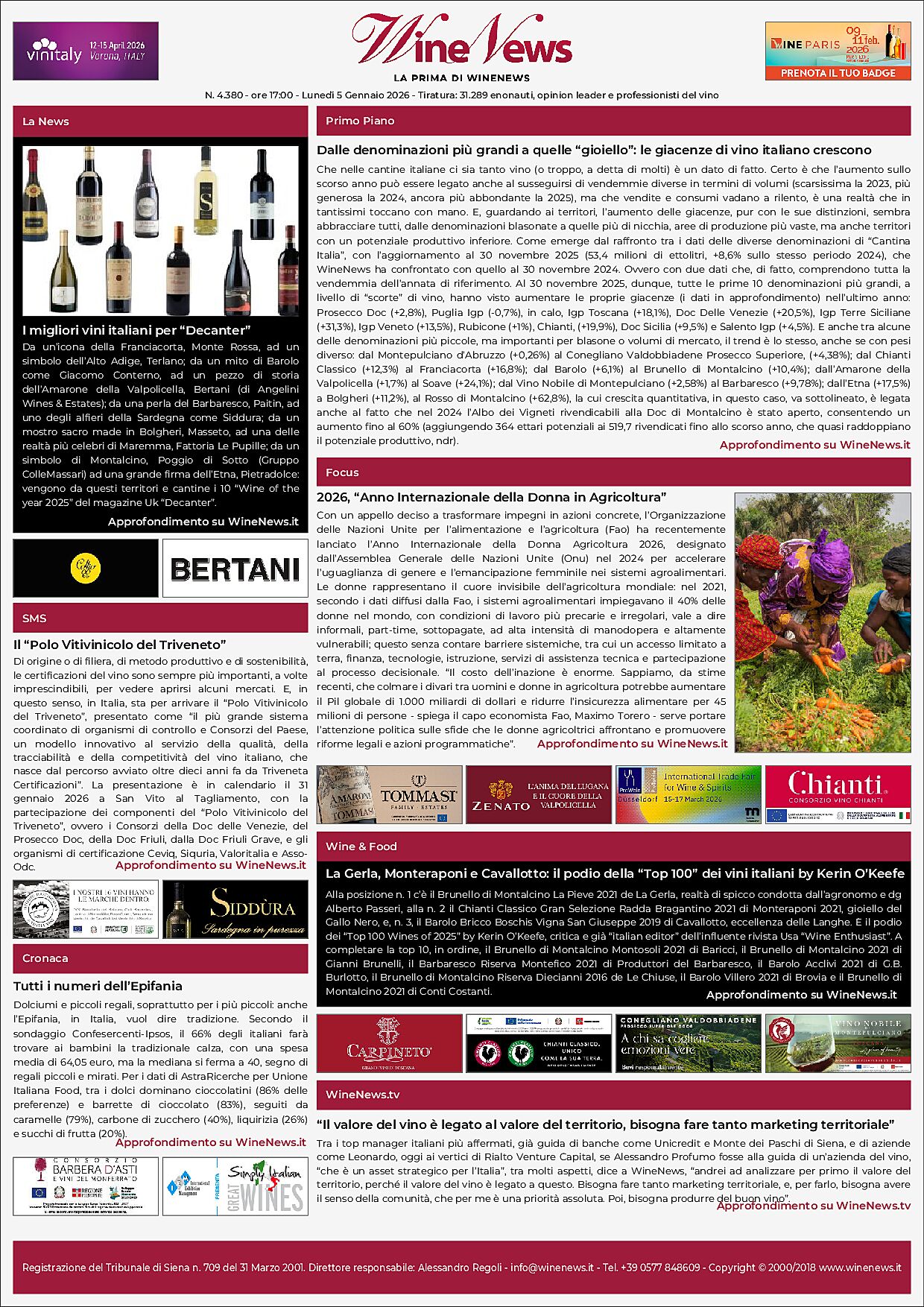 La Prima di WineNews