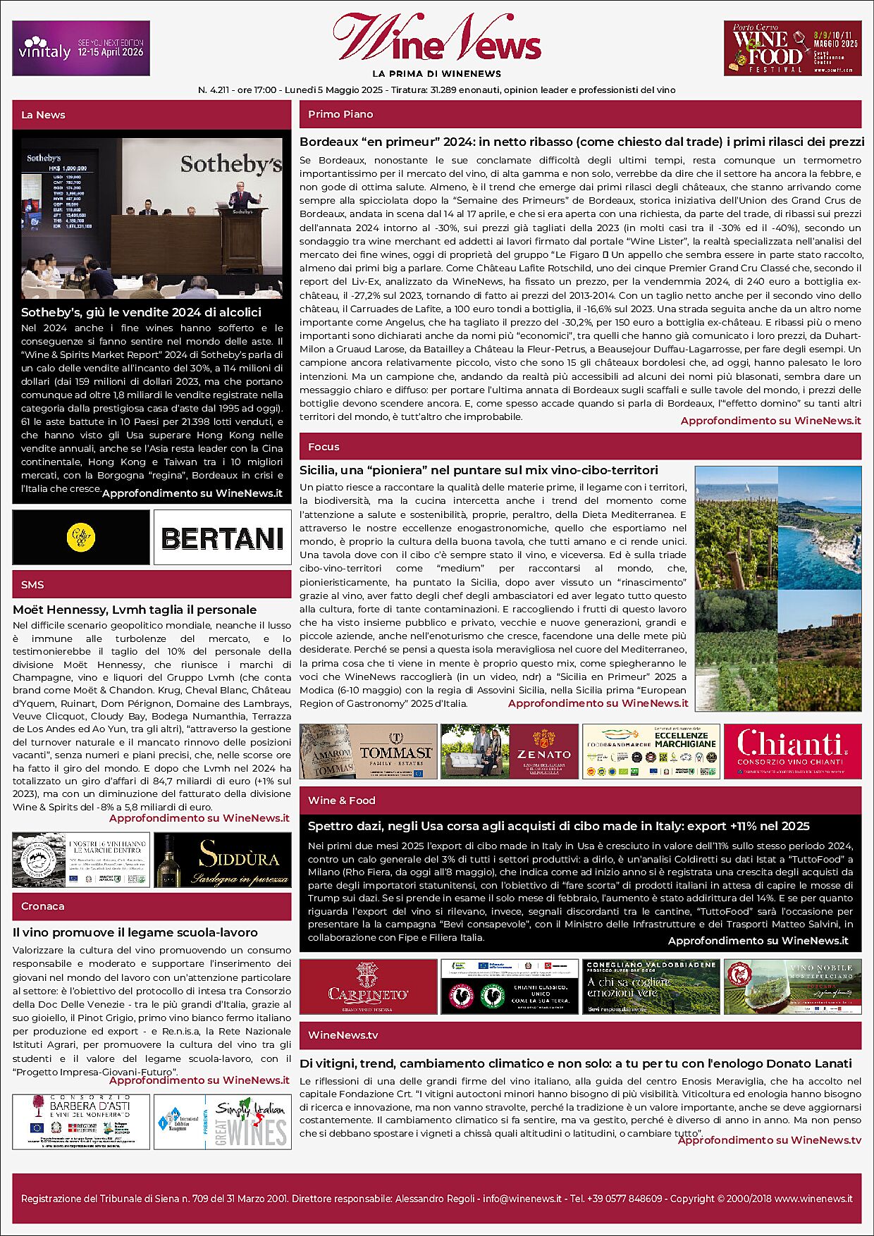 La Prima di WineNews