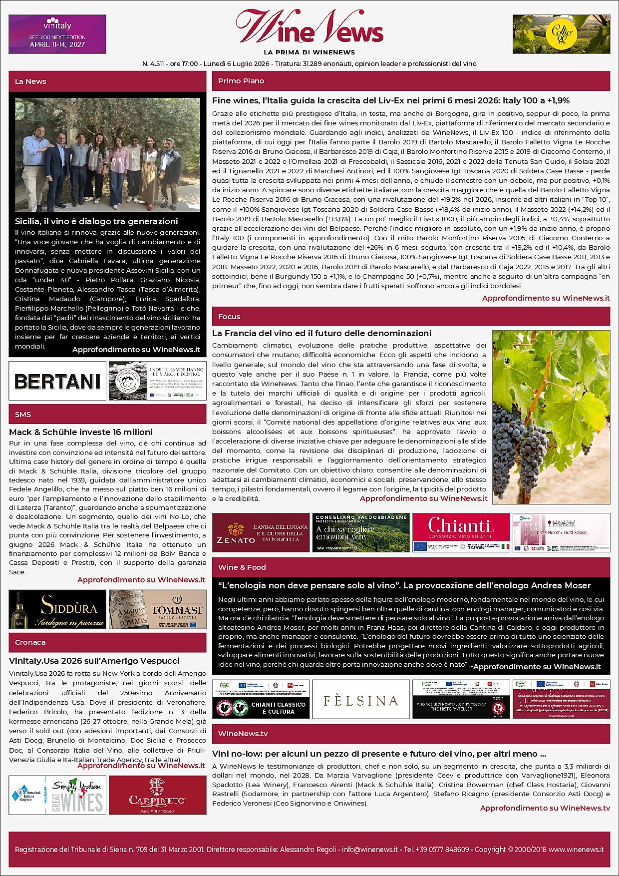La Prima di WineNews