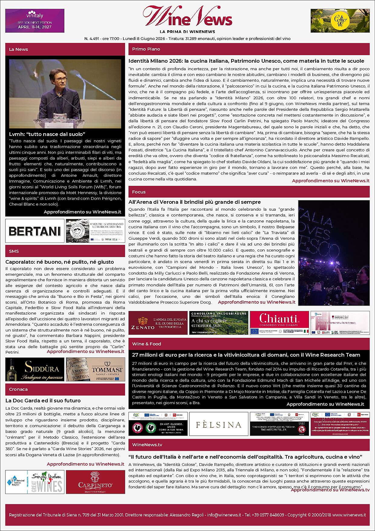 La Prima di WineNews
