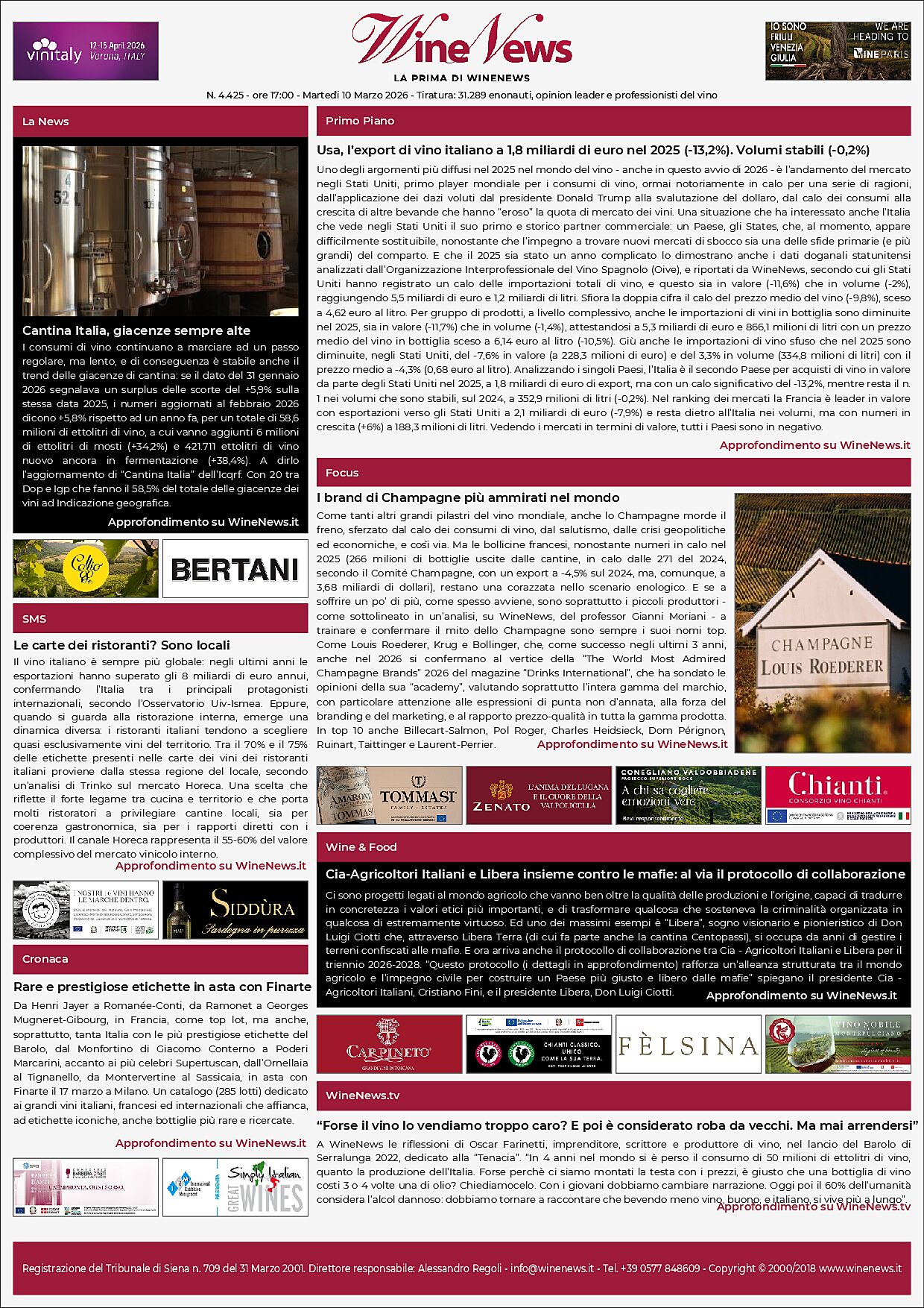 La Prima di WineNews