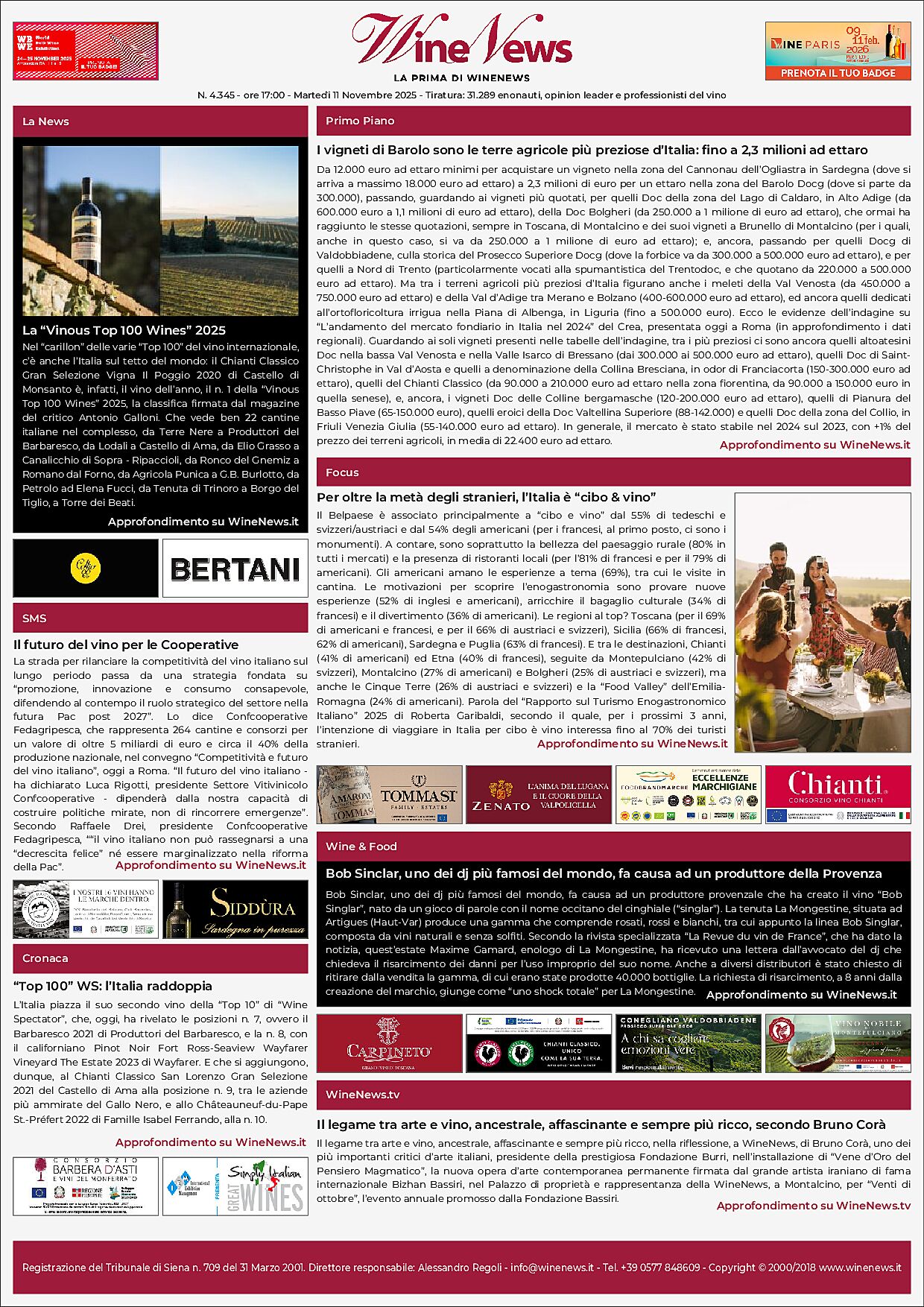 La Prima di WineNews