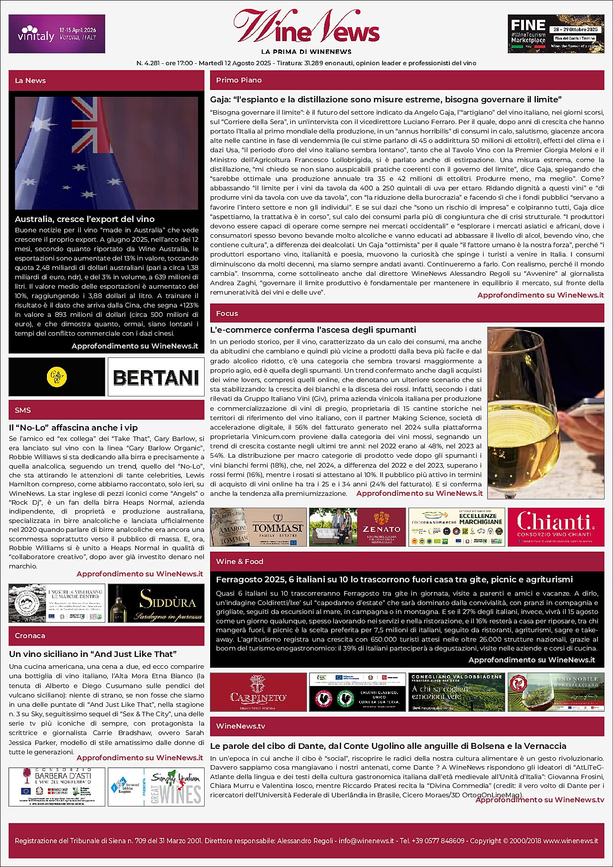 La Prima di WineNews