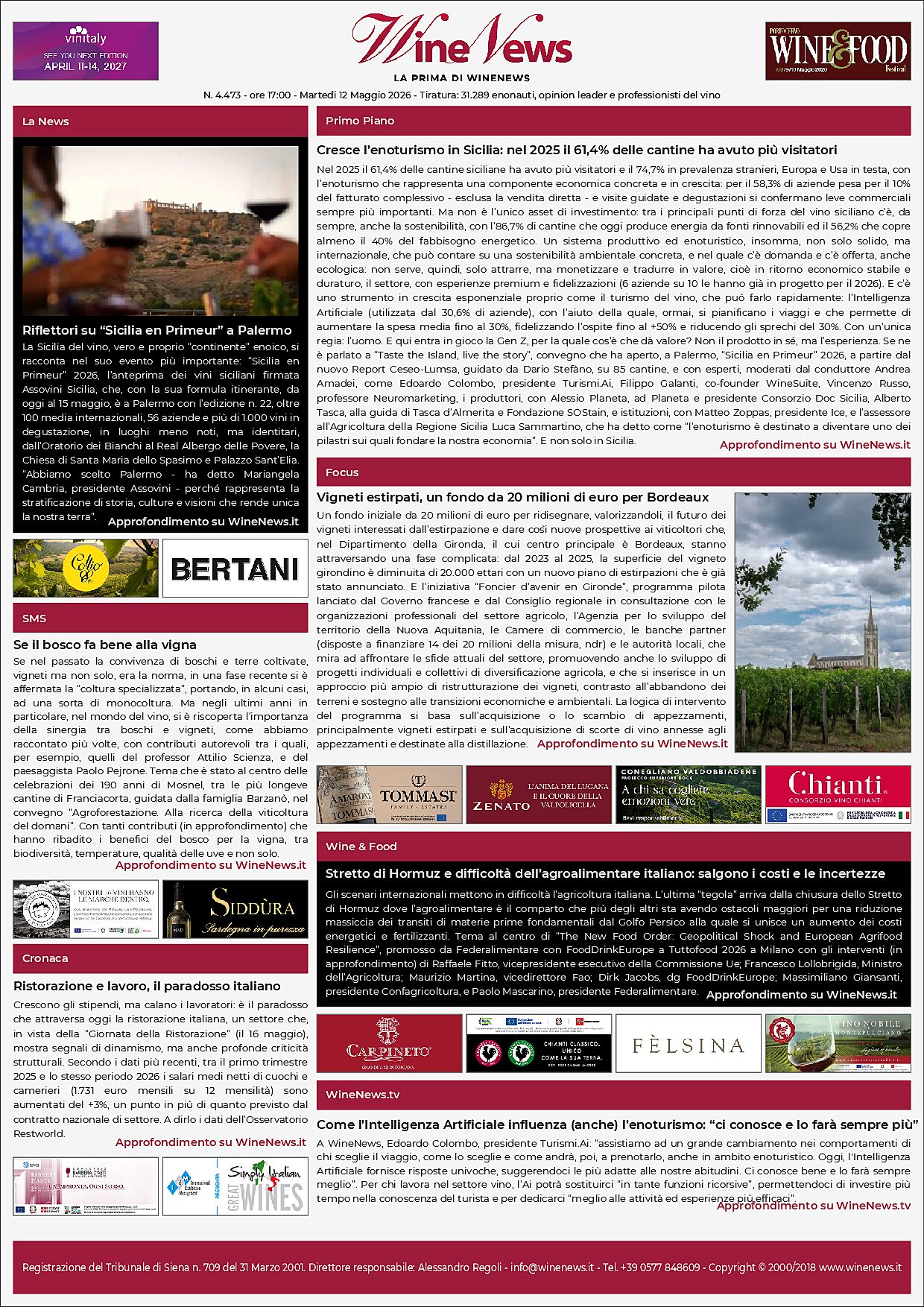 La Prima di WineNews