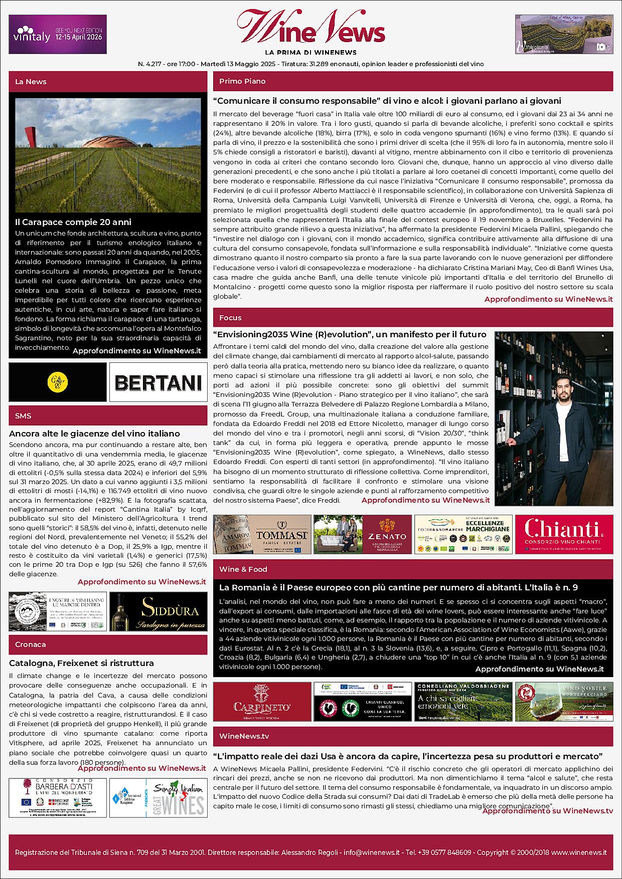 La Prima di WineNews