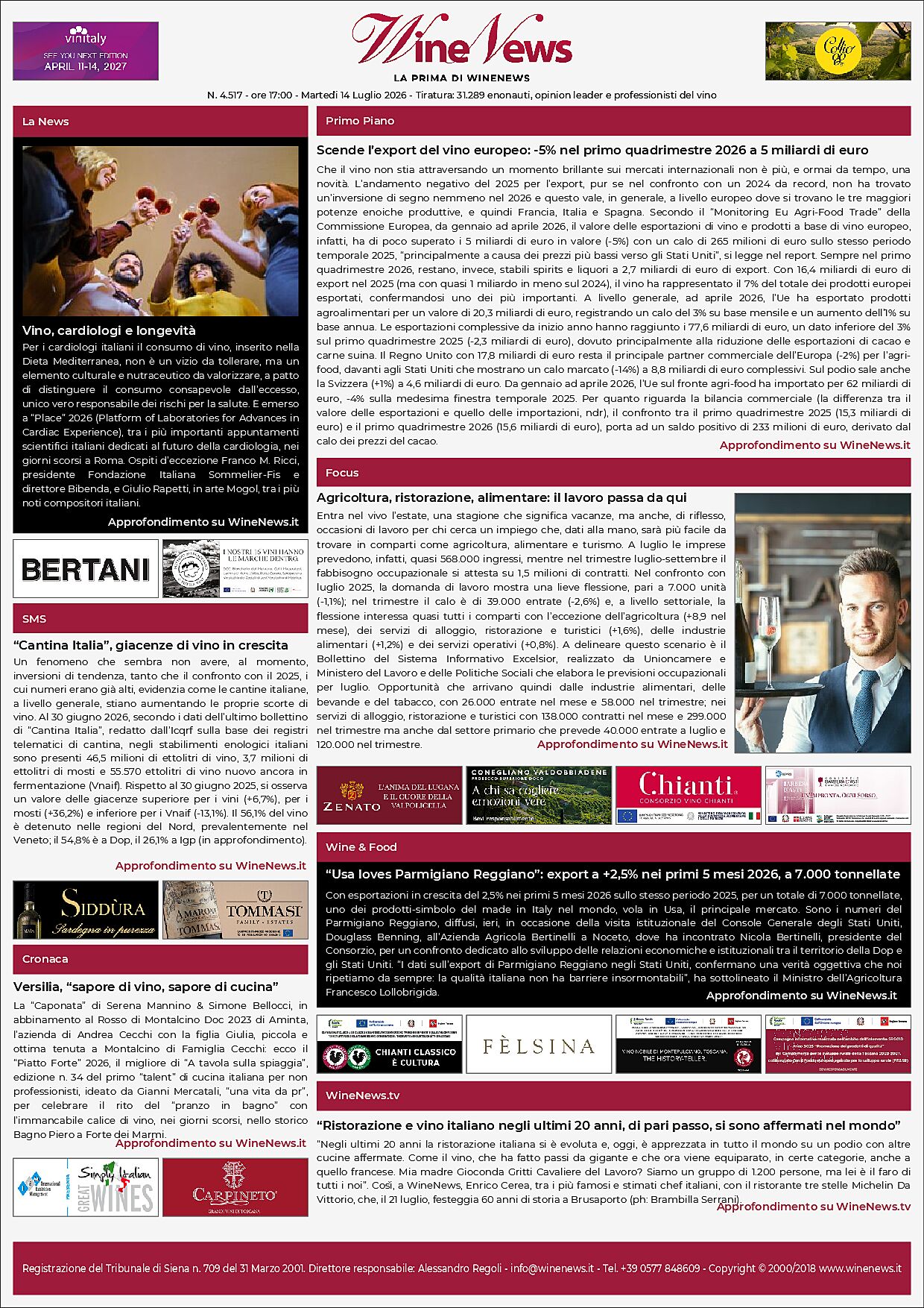 La Prima di WineNews