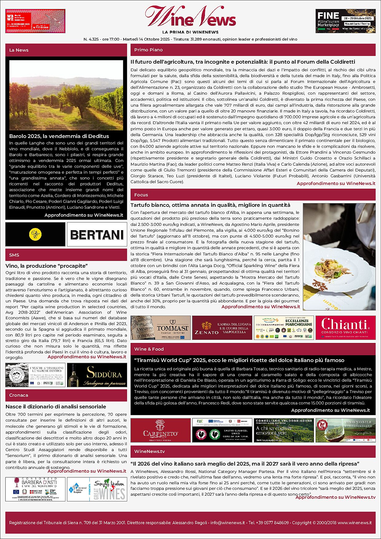 La Prima di WineNews