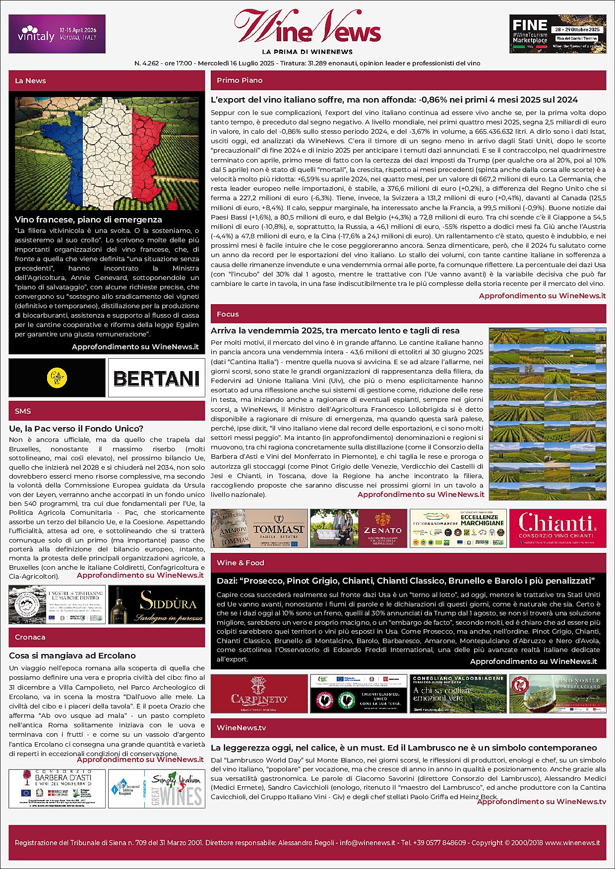 La Prima di WineNews