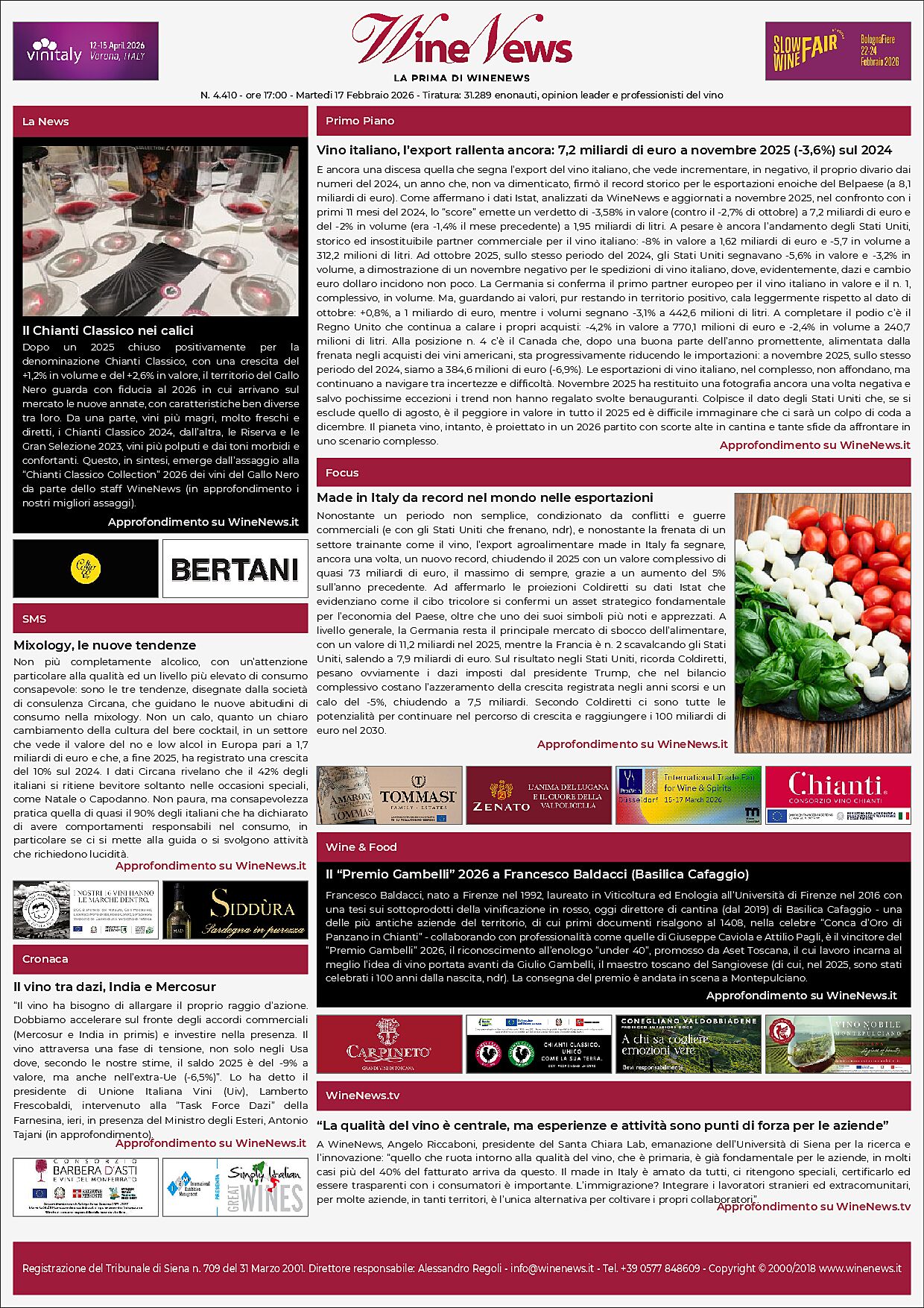 La Prima di WineNews