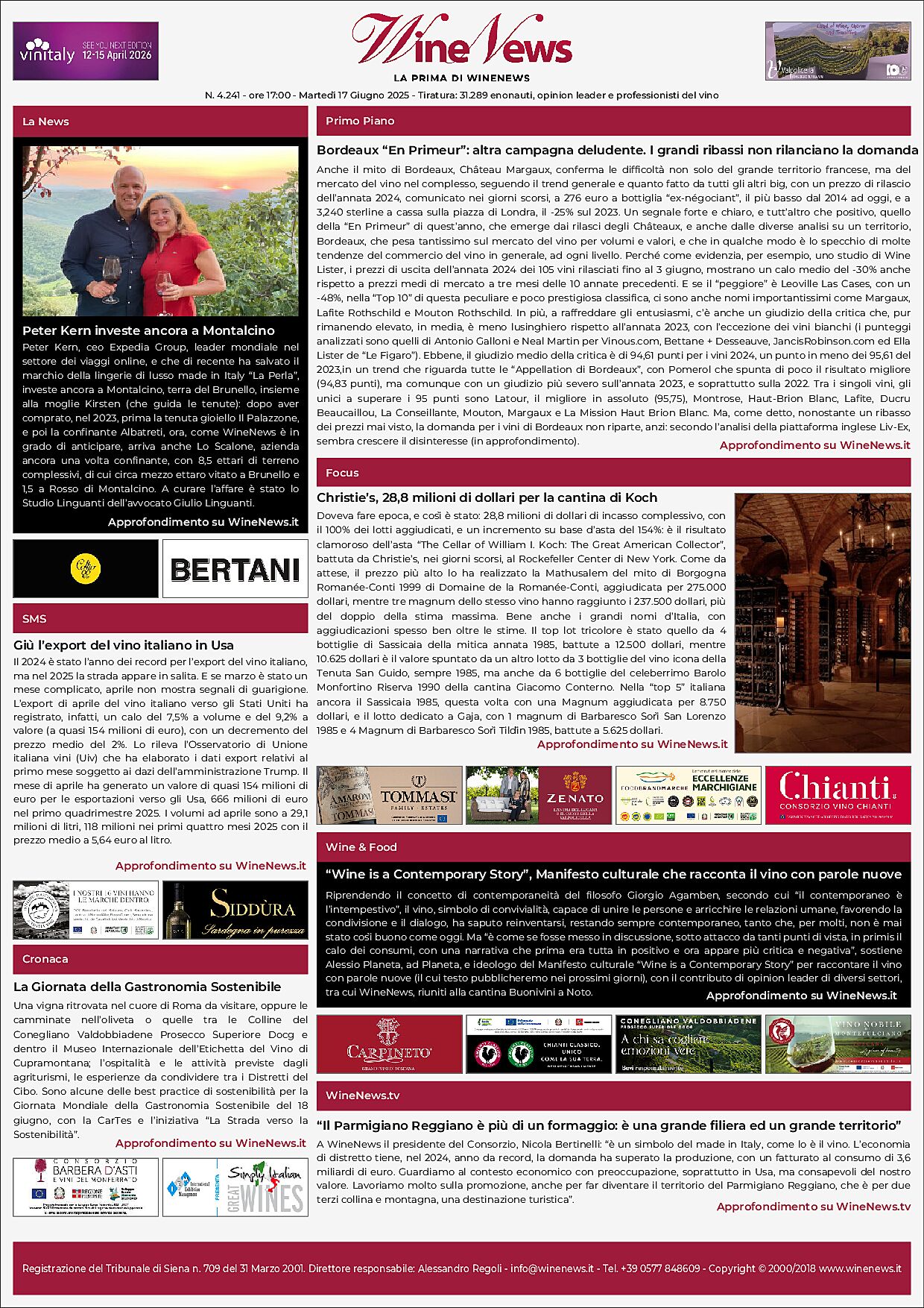 La Prima di WineNews