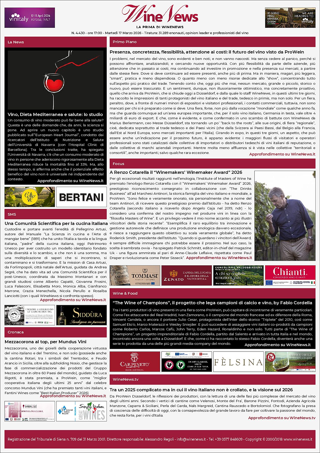 La Prima di WineNews