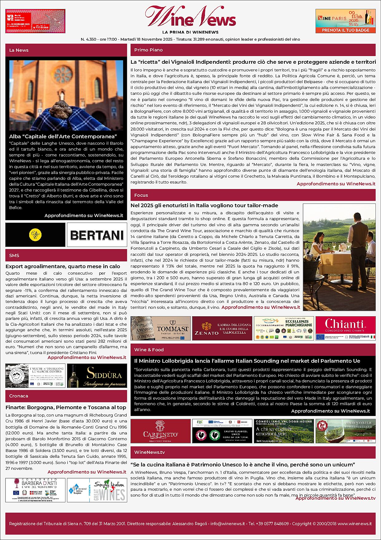 La Prima di WineNews