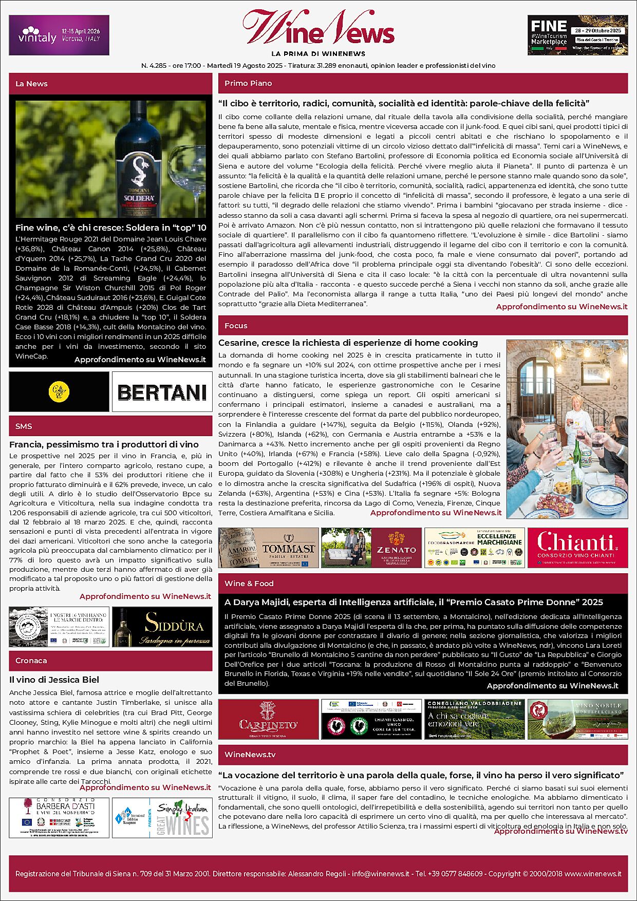 La Prima di WineNews