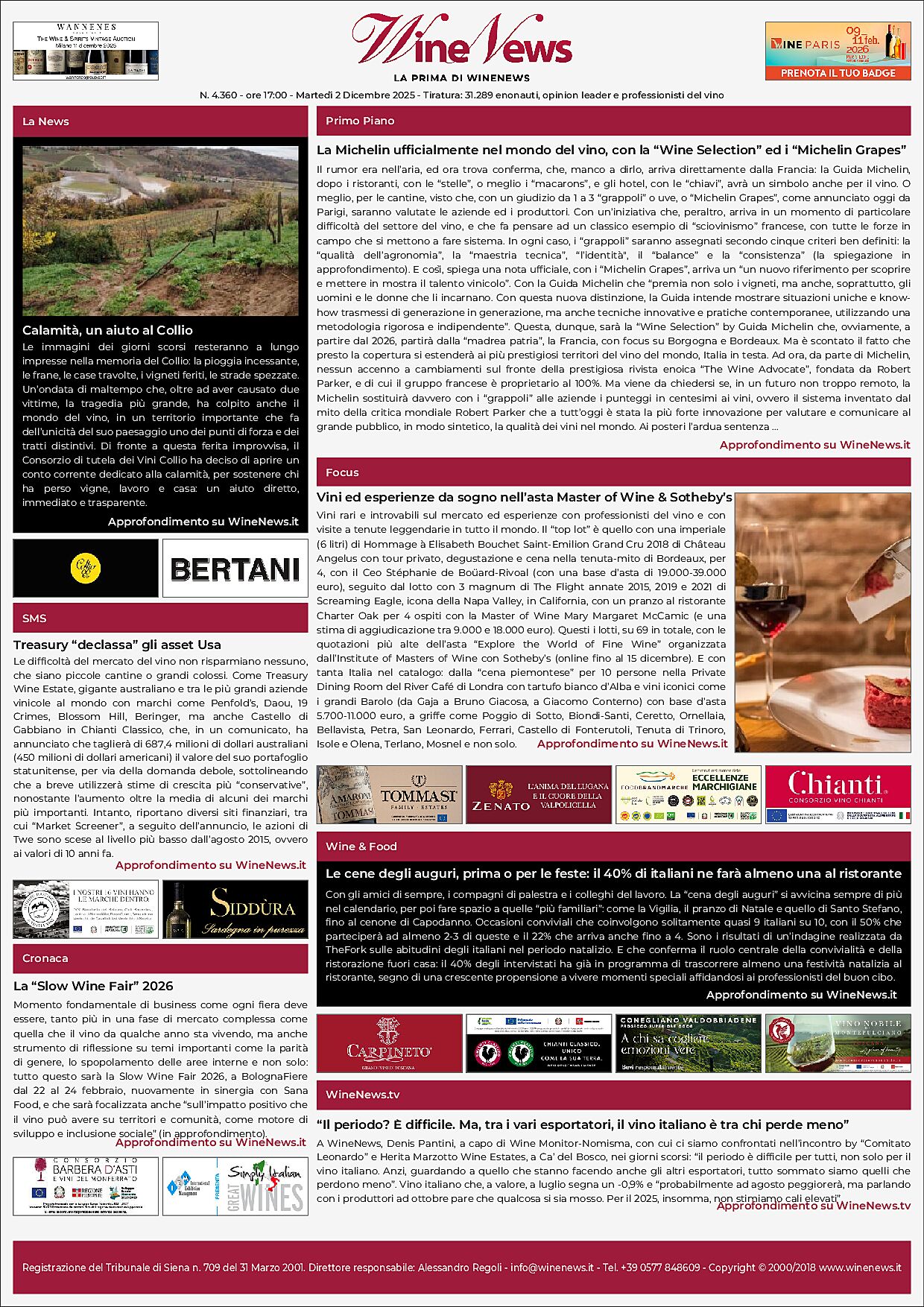 La Prima di WineNews