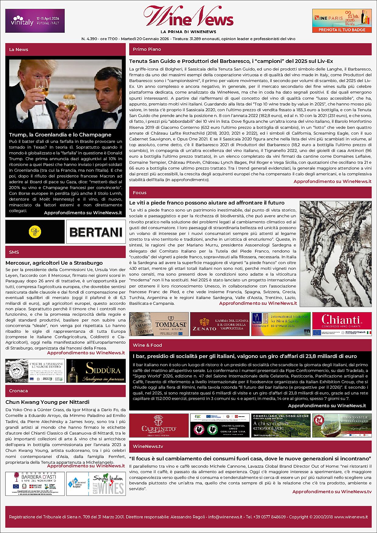 La Prima di WineNews