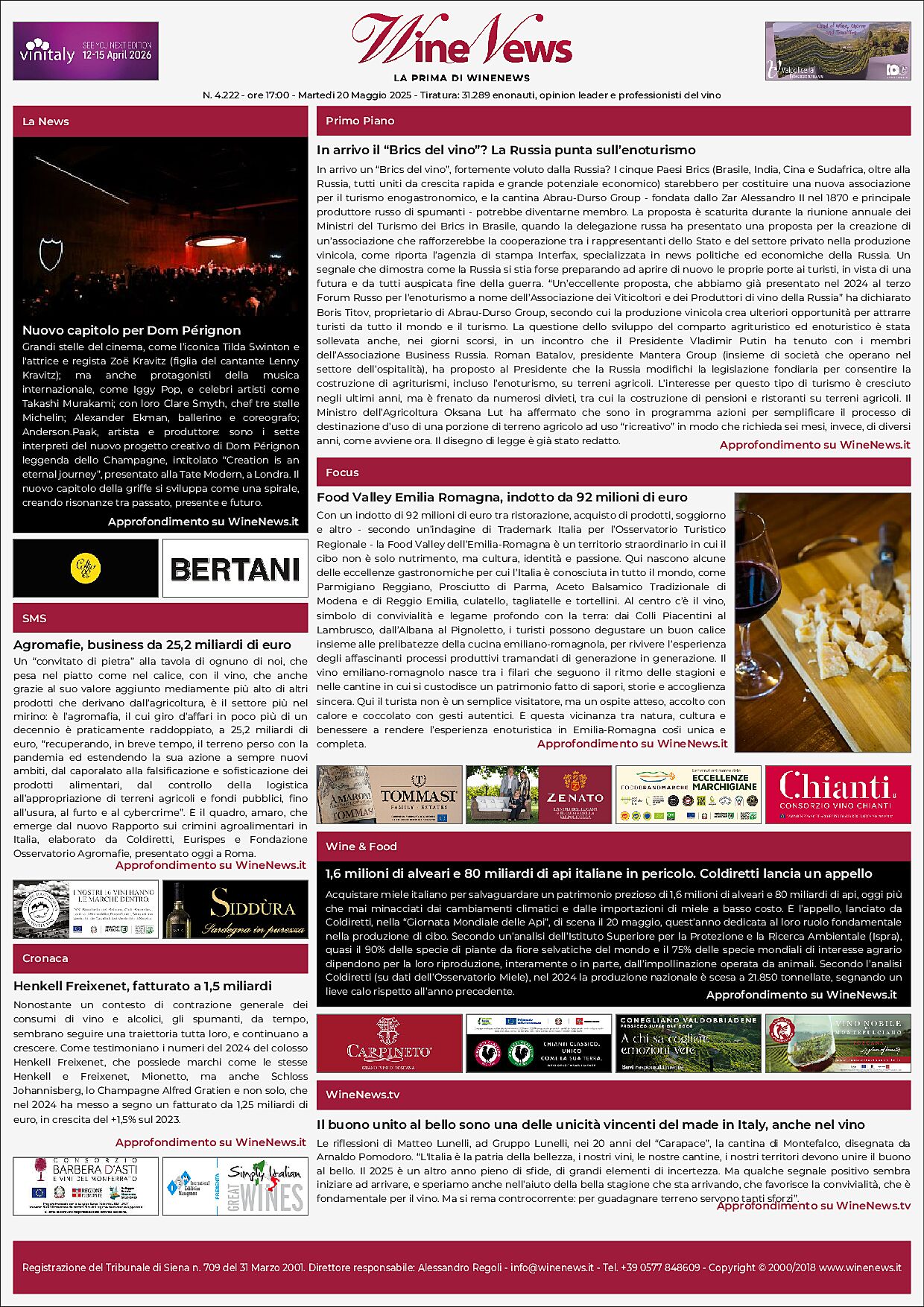 La Prima di WineNews
