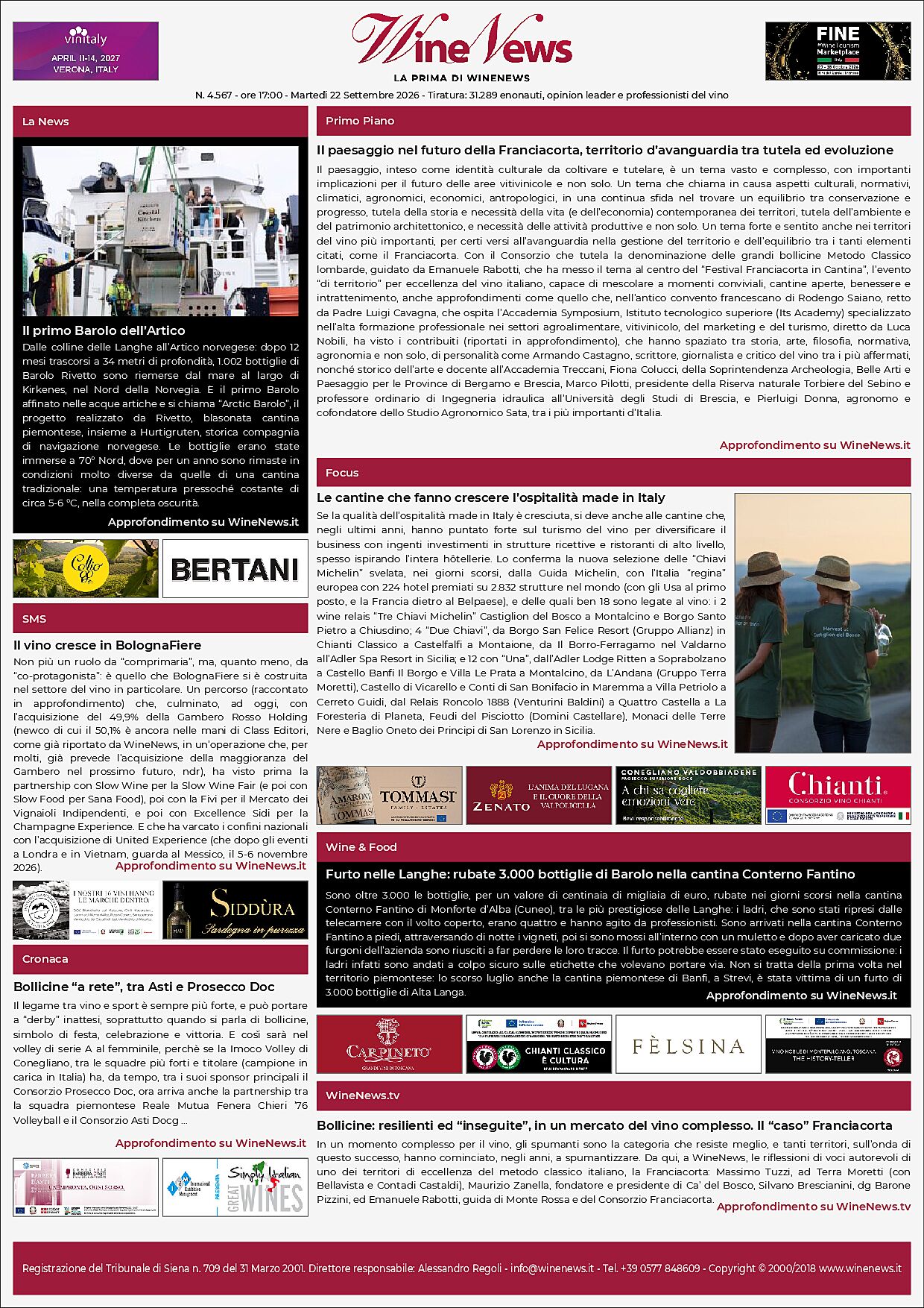 La Prima di WineNews