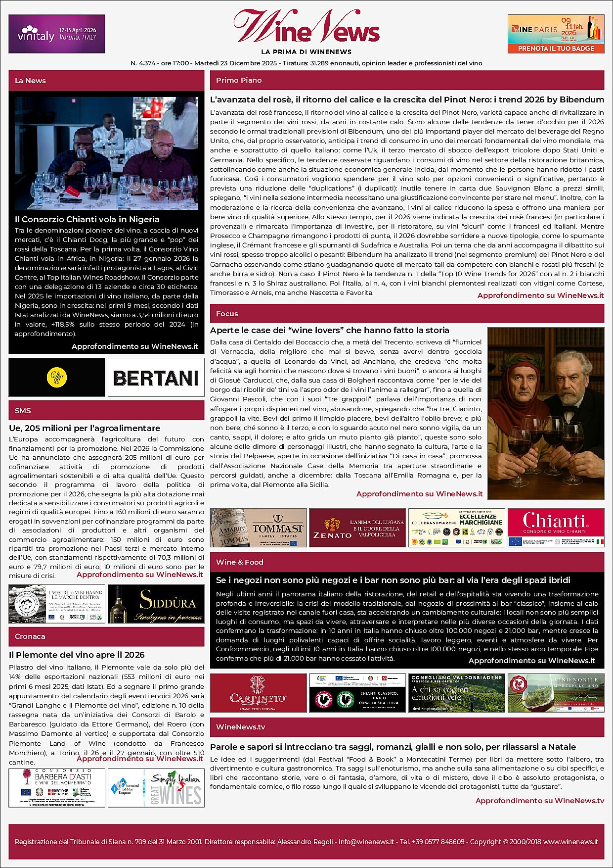La Prima di WineNews