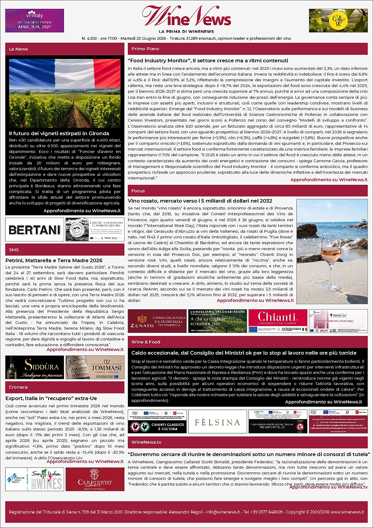 La Prima di WineNews
