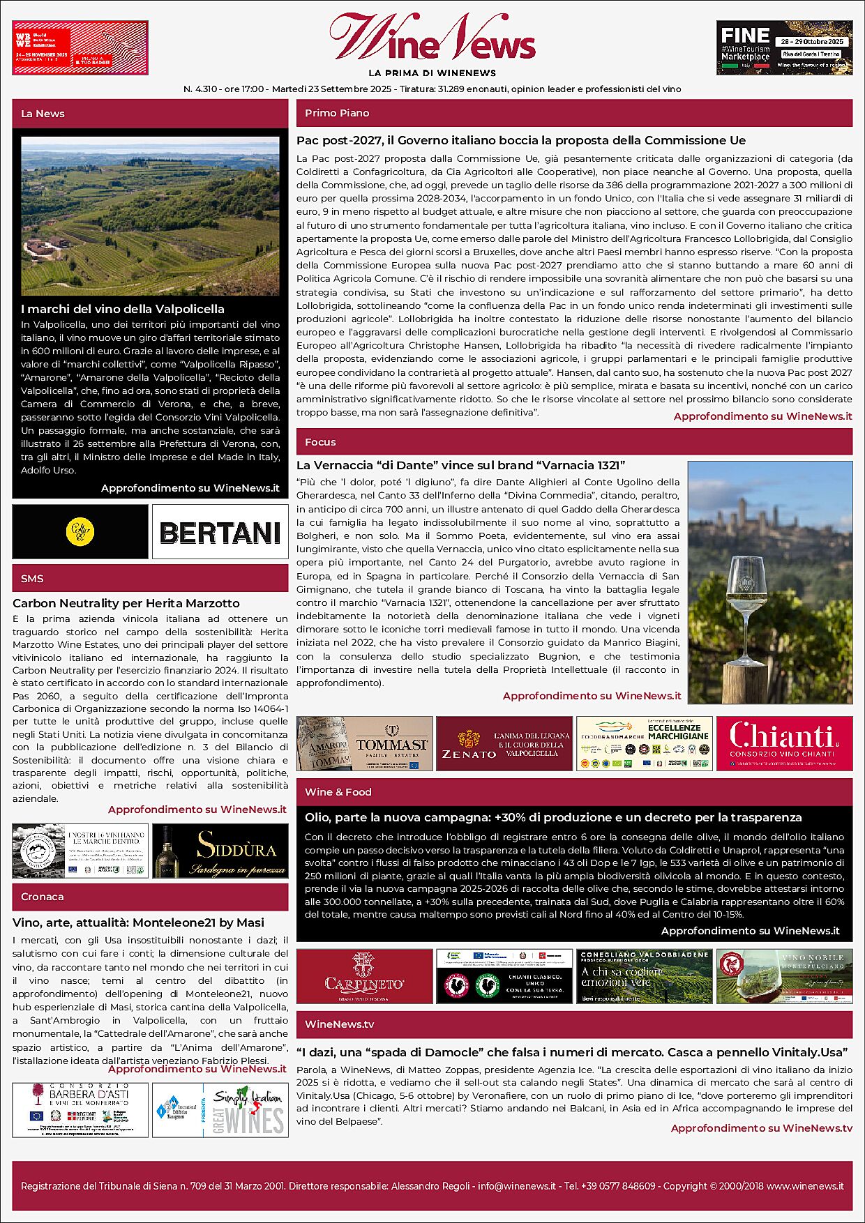 La Prima di WineNews