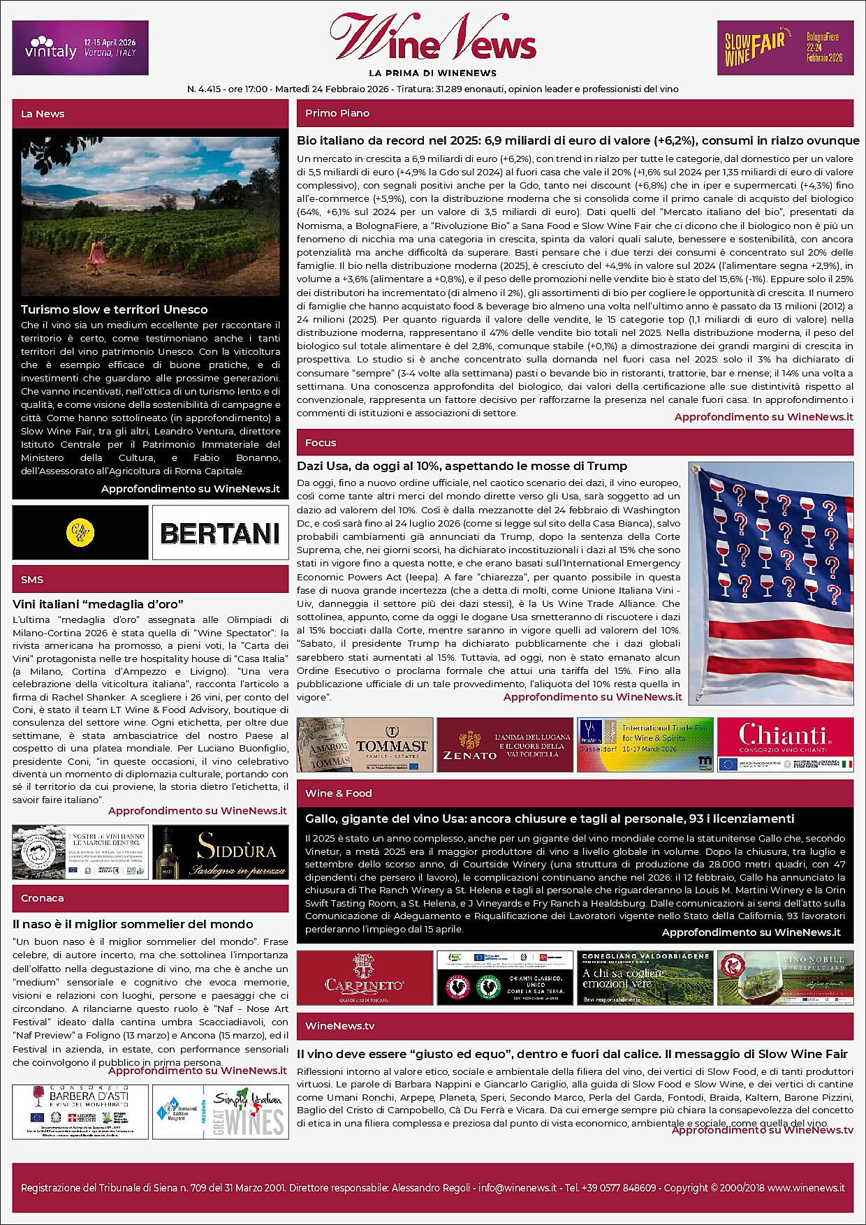 La Prima di WineNews