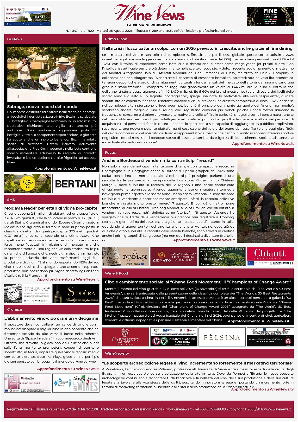 La Prima di WineNews