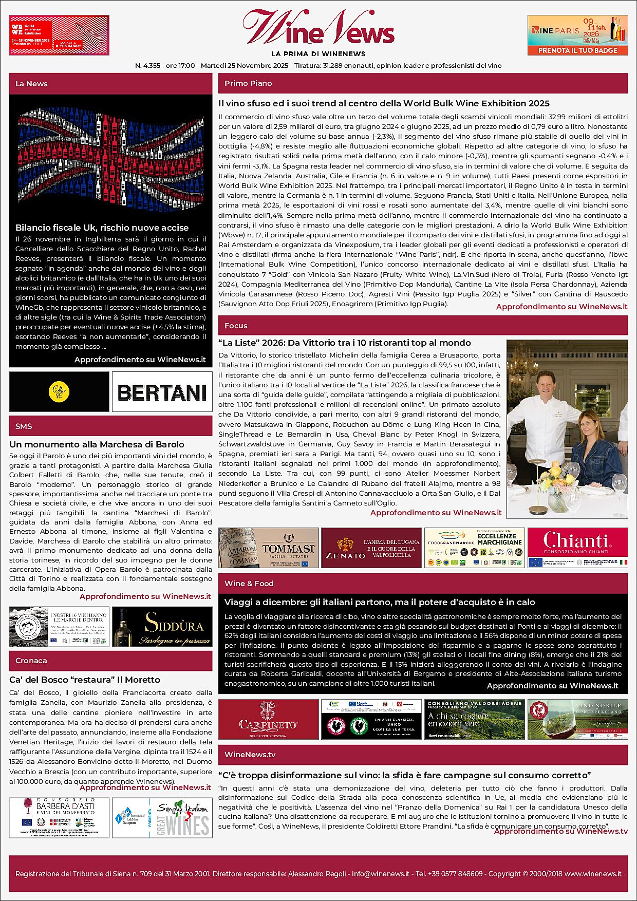 La Prima di WineNews
