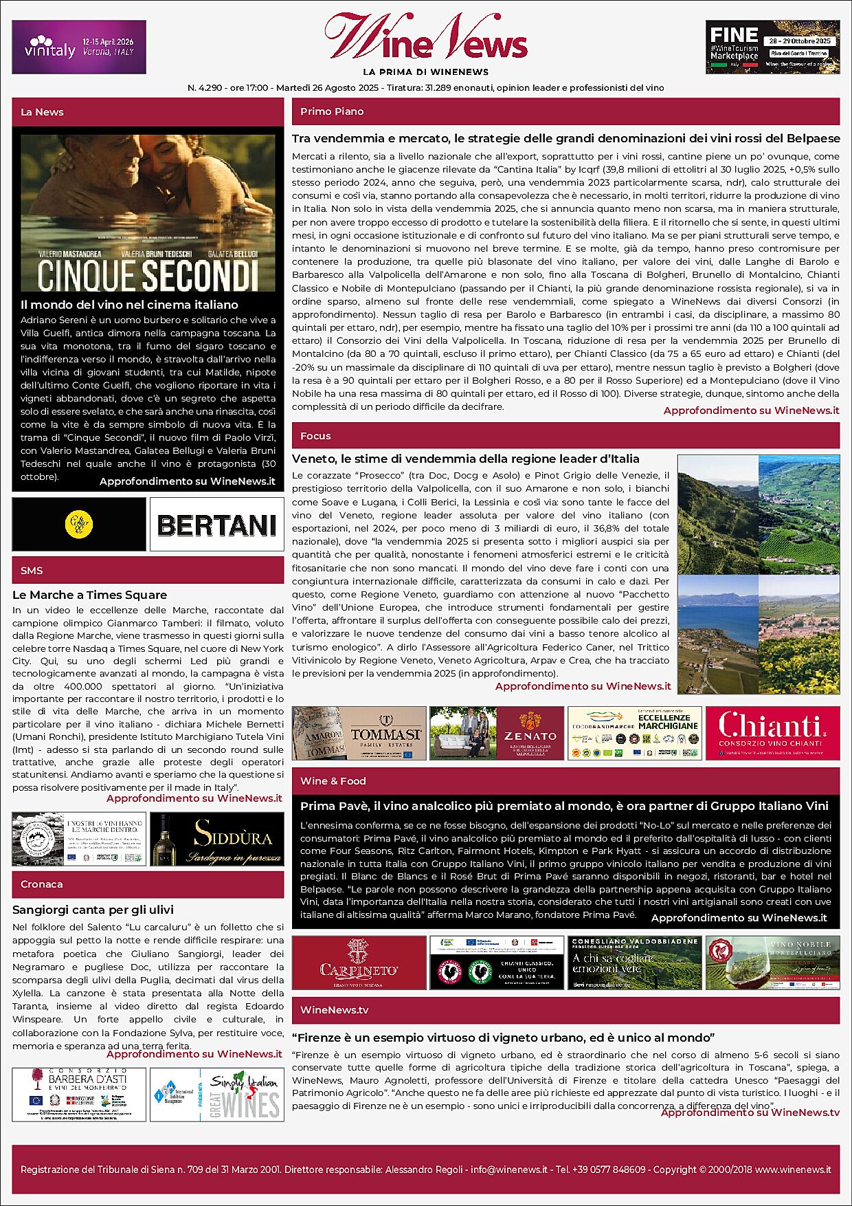 La Prima di WineNews