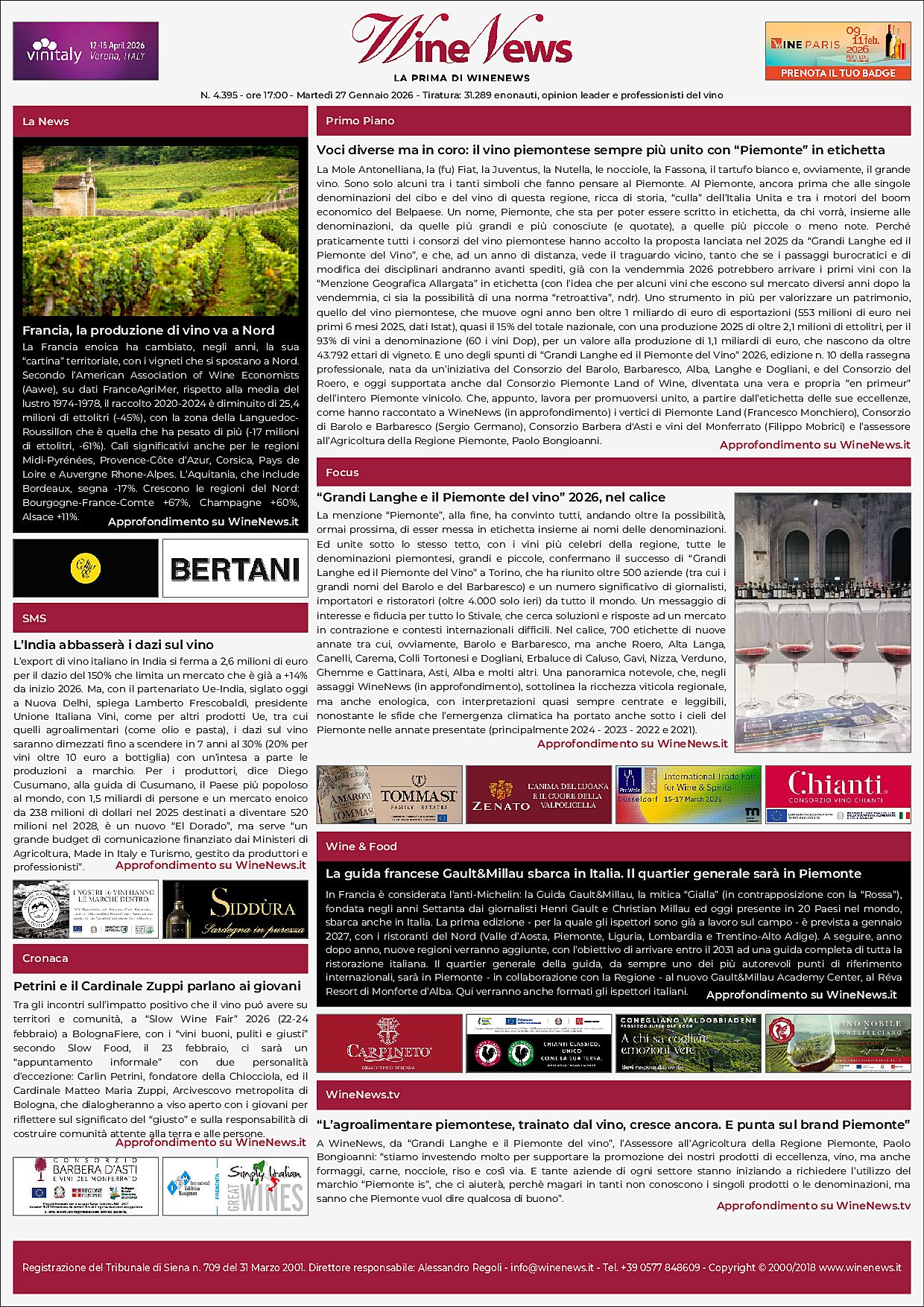 La Prima di WineNews