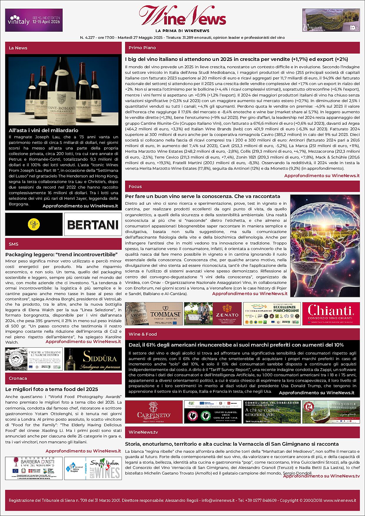 La Prima di WineNews