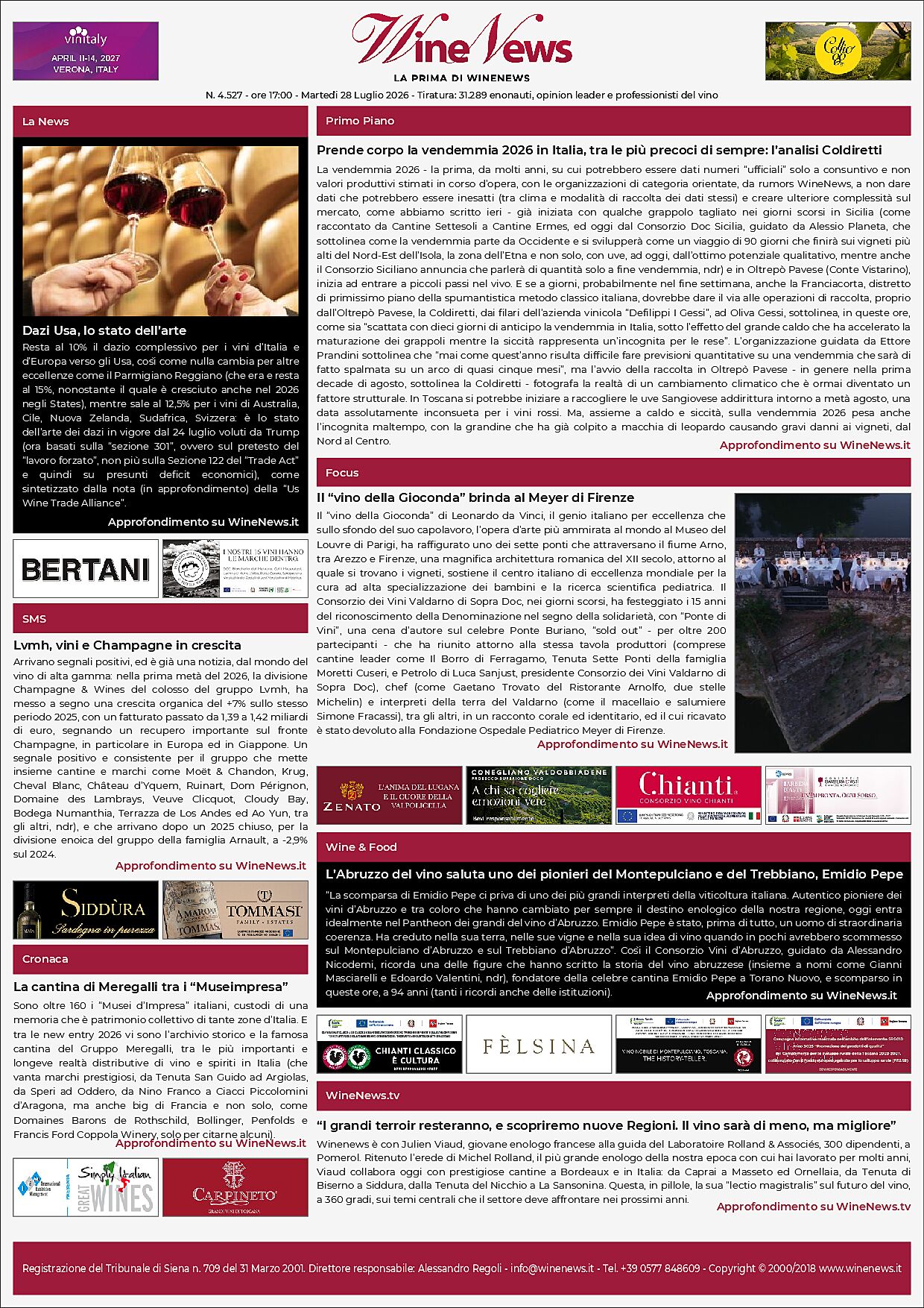 La Prima di WineNews
