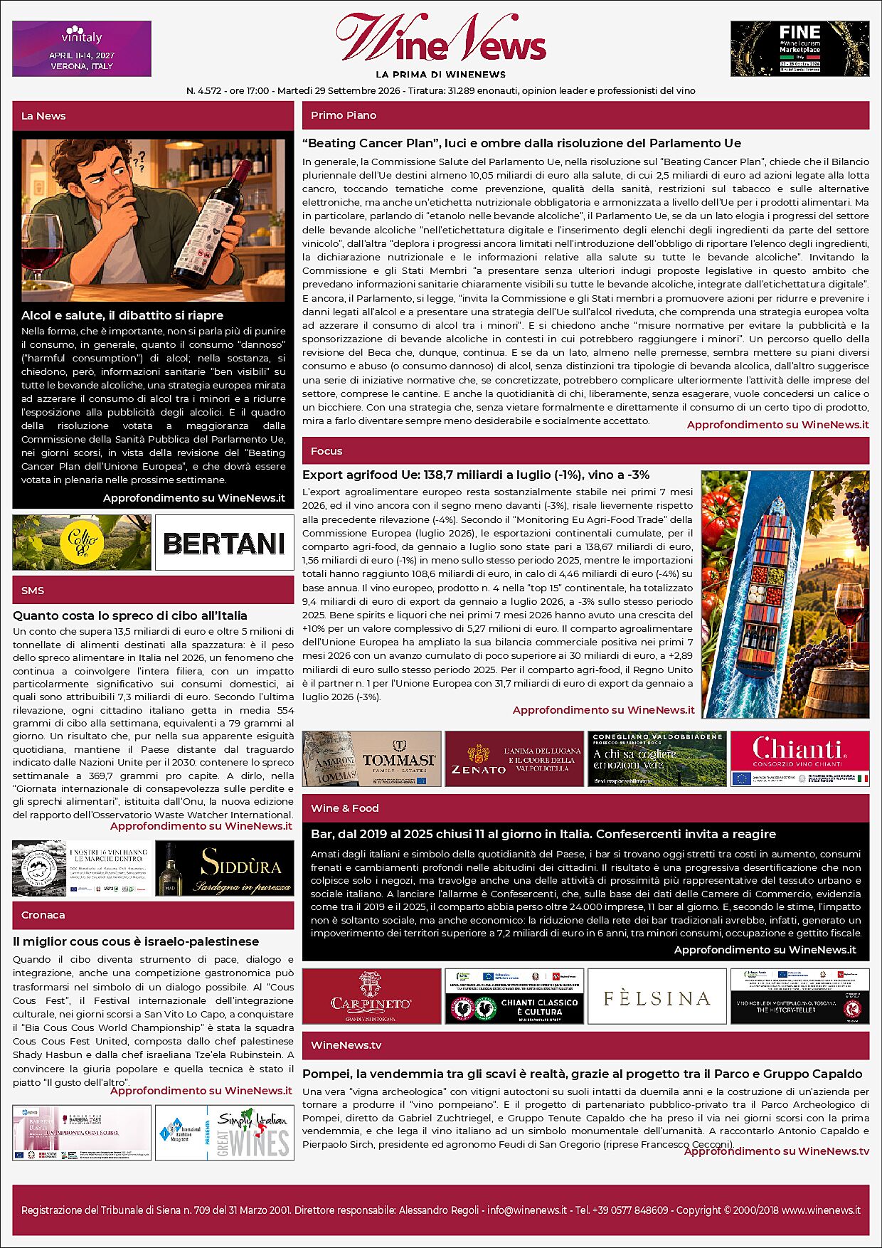 La Prima di WineNews