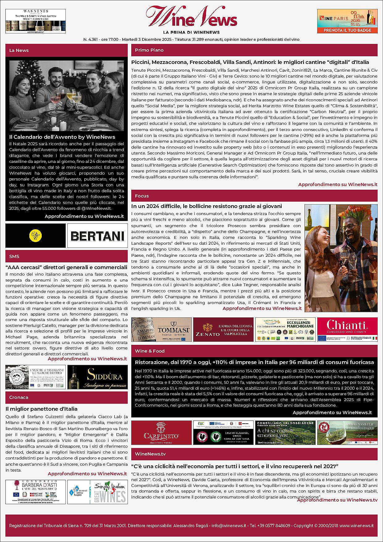 La Prima di WineNews