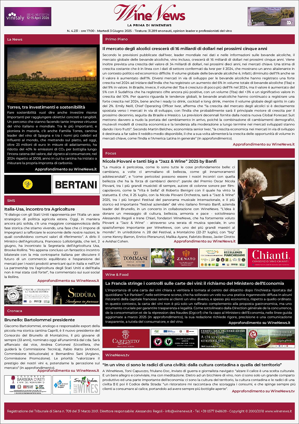 La Prima di WineNews