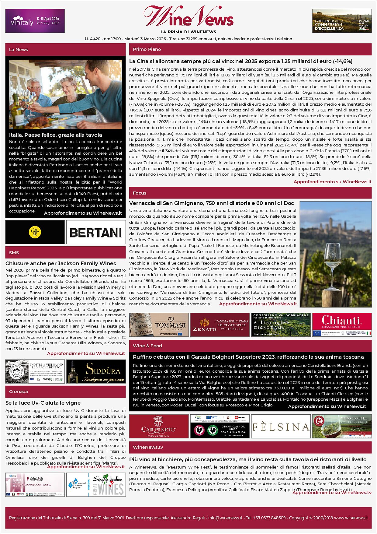 La Prima di WineNews