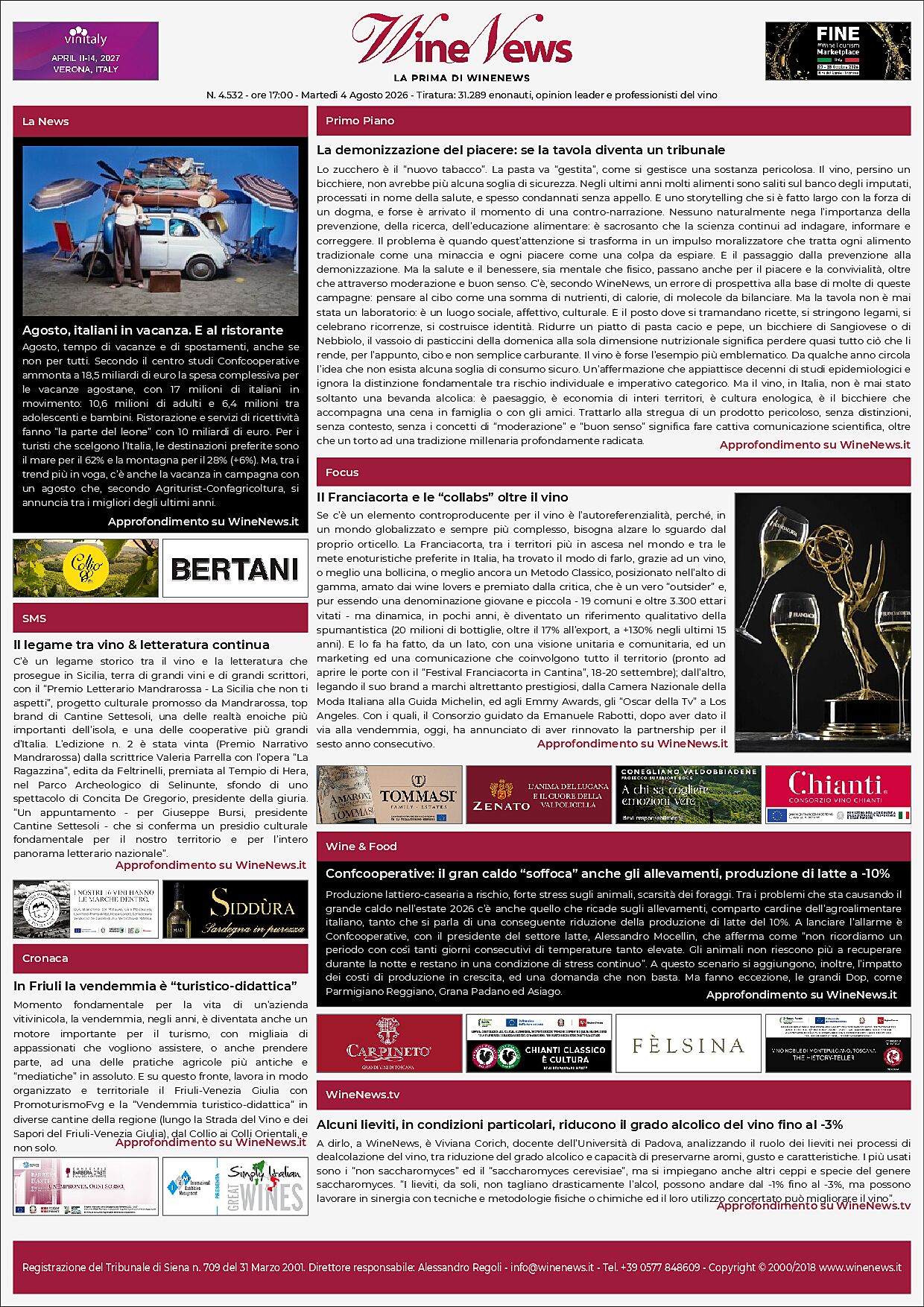 La Prima di WineNews