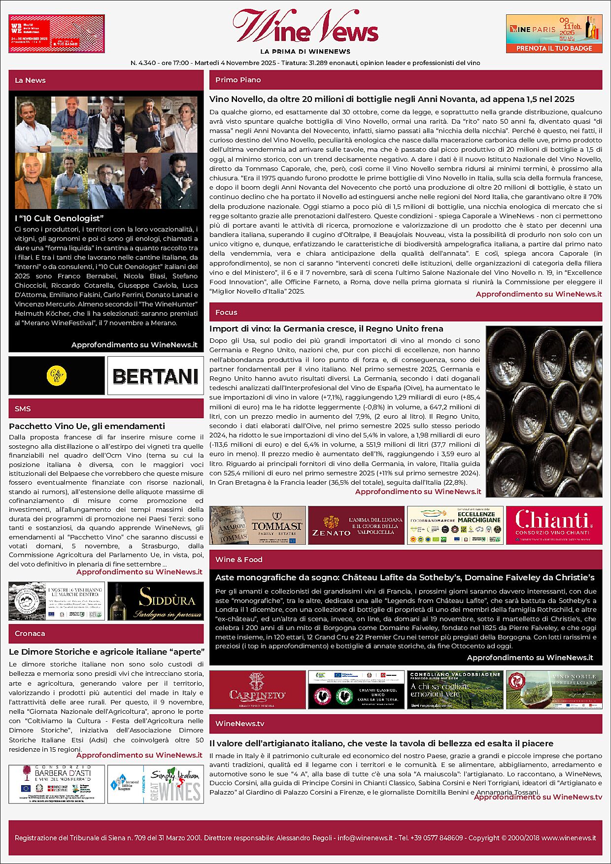 La Prima di WineNews