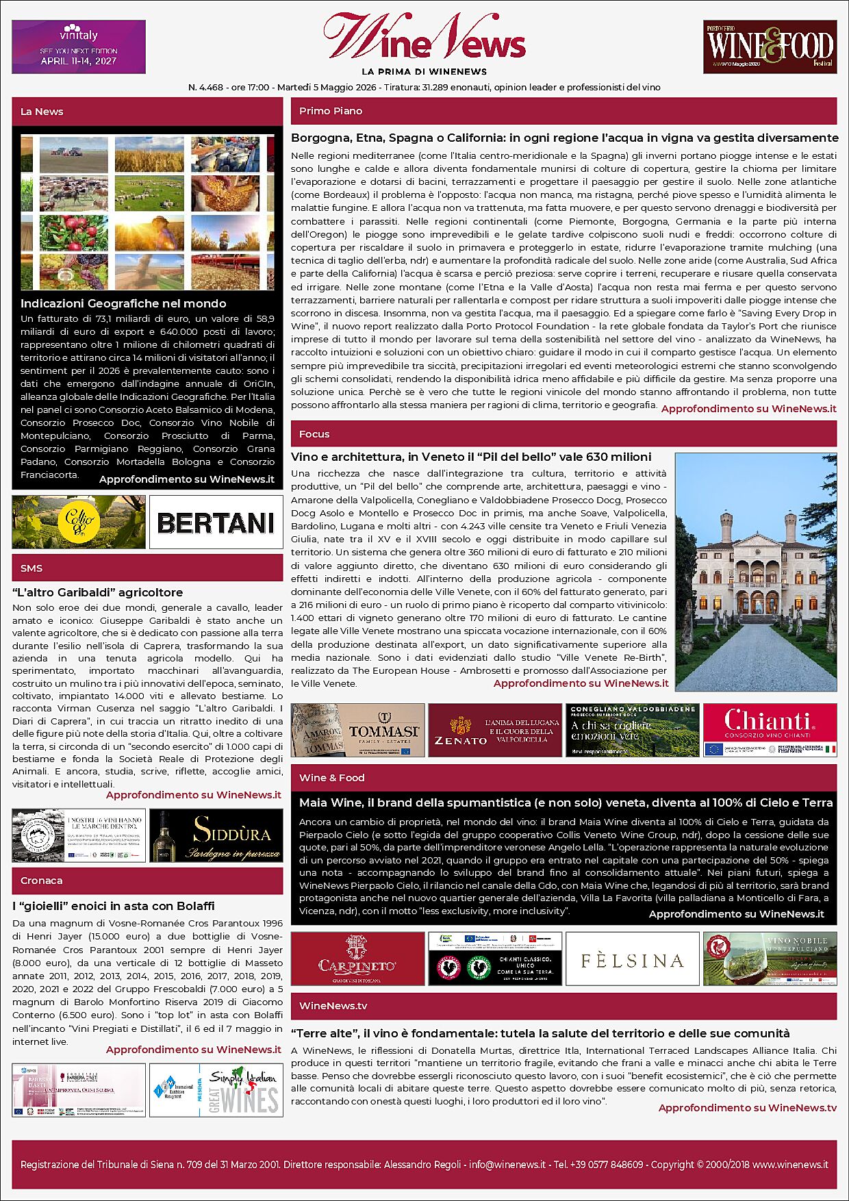 La Prima di WineNews