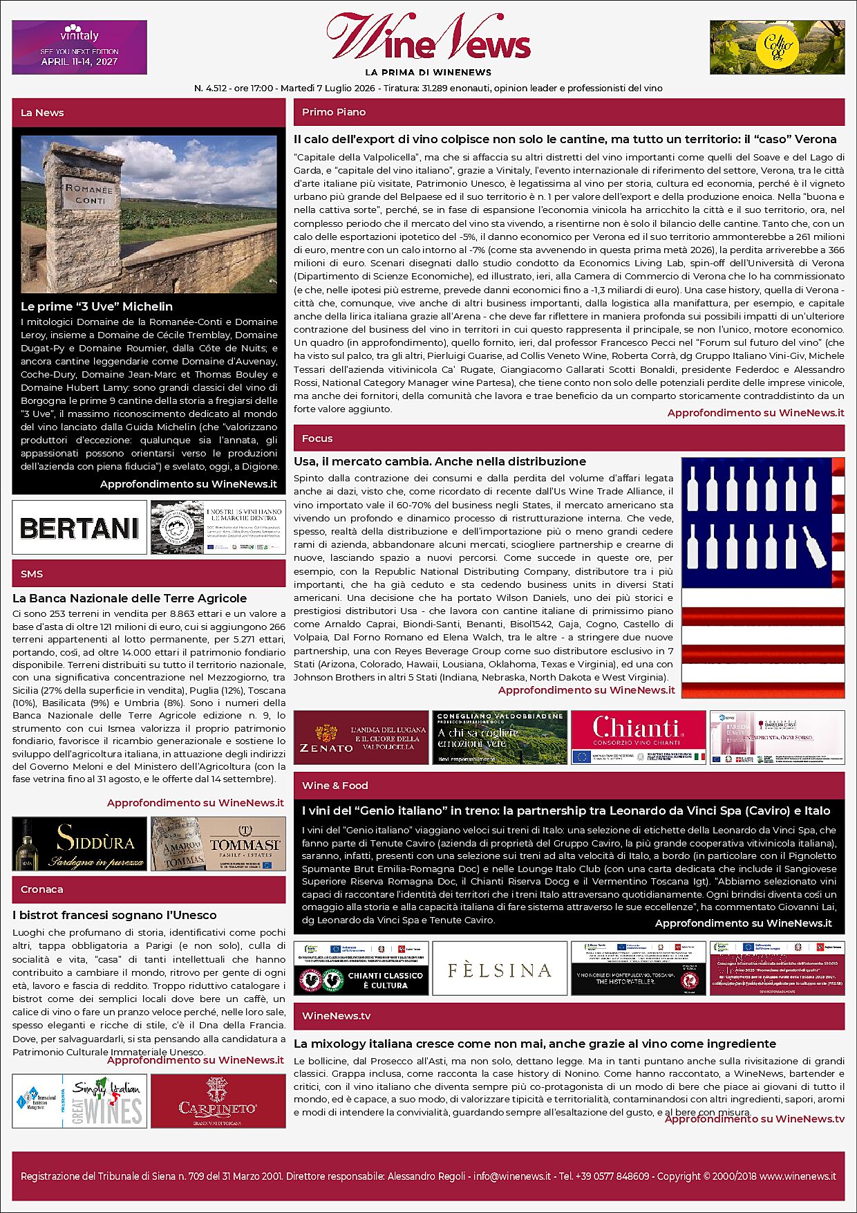 La Prima di WineNews
