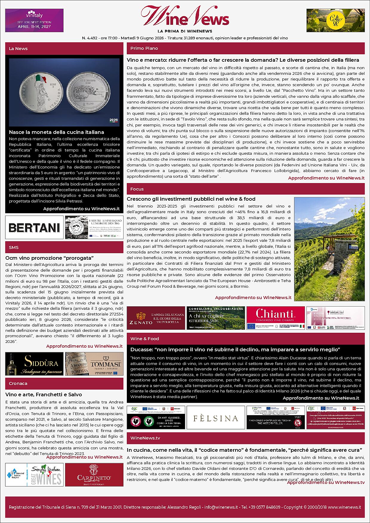 La Prima di WineNews
