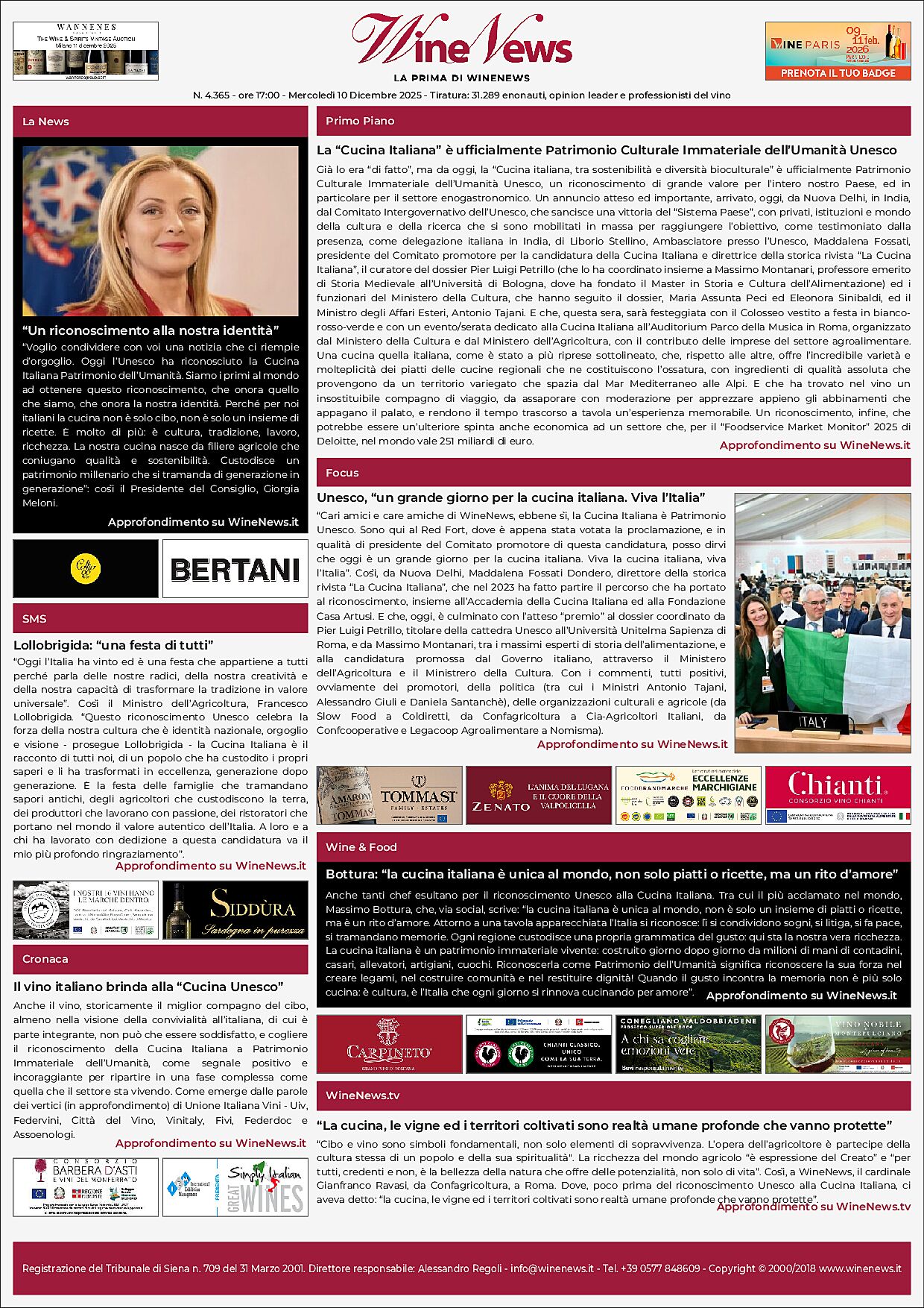 La Prima di WineNews