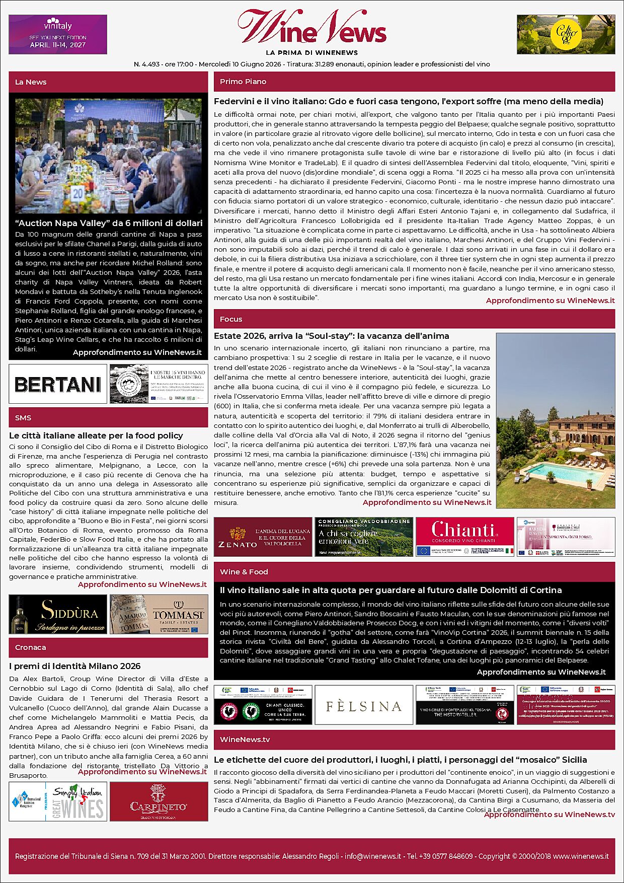 La Prima di WineNews