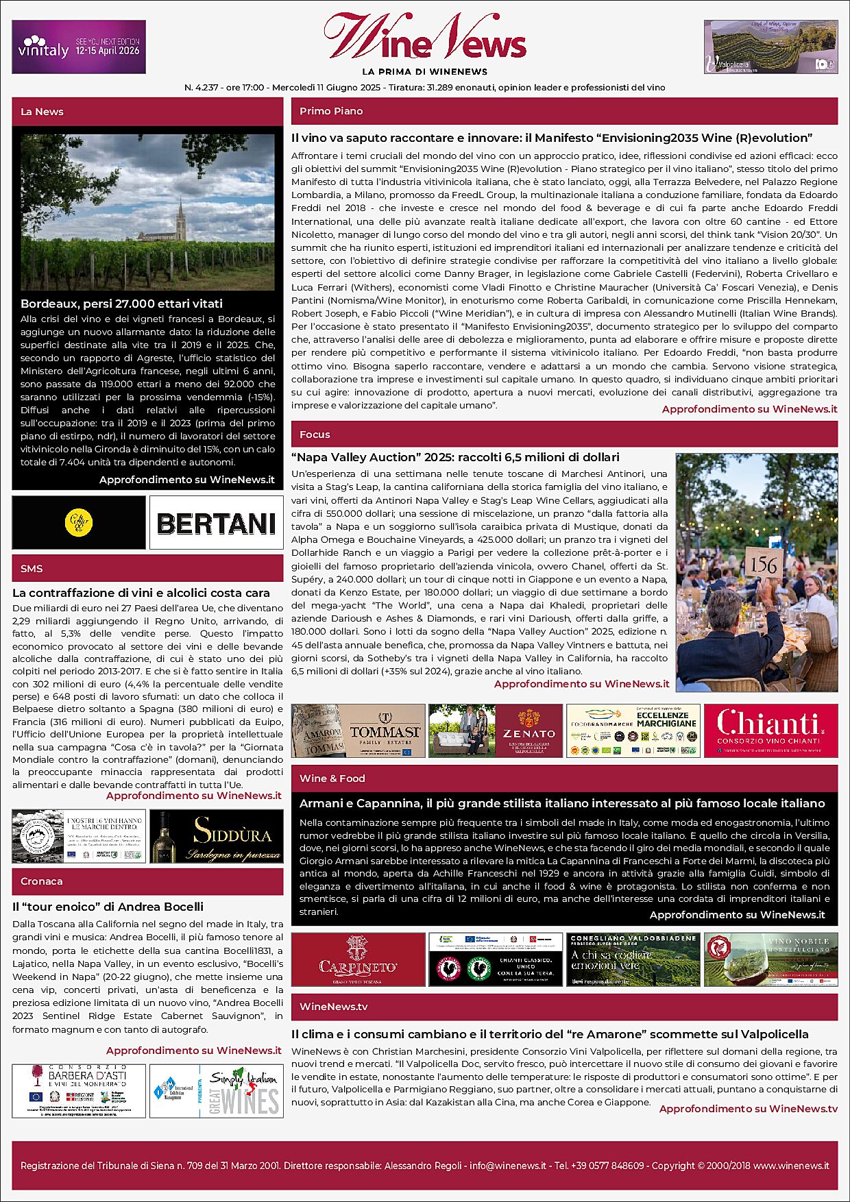 La Prima di WineNews