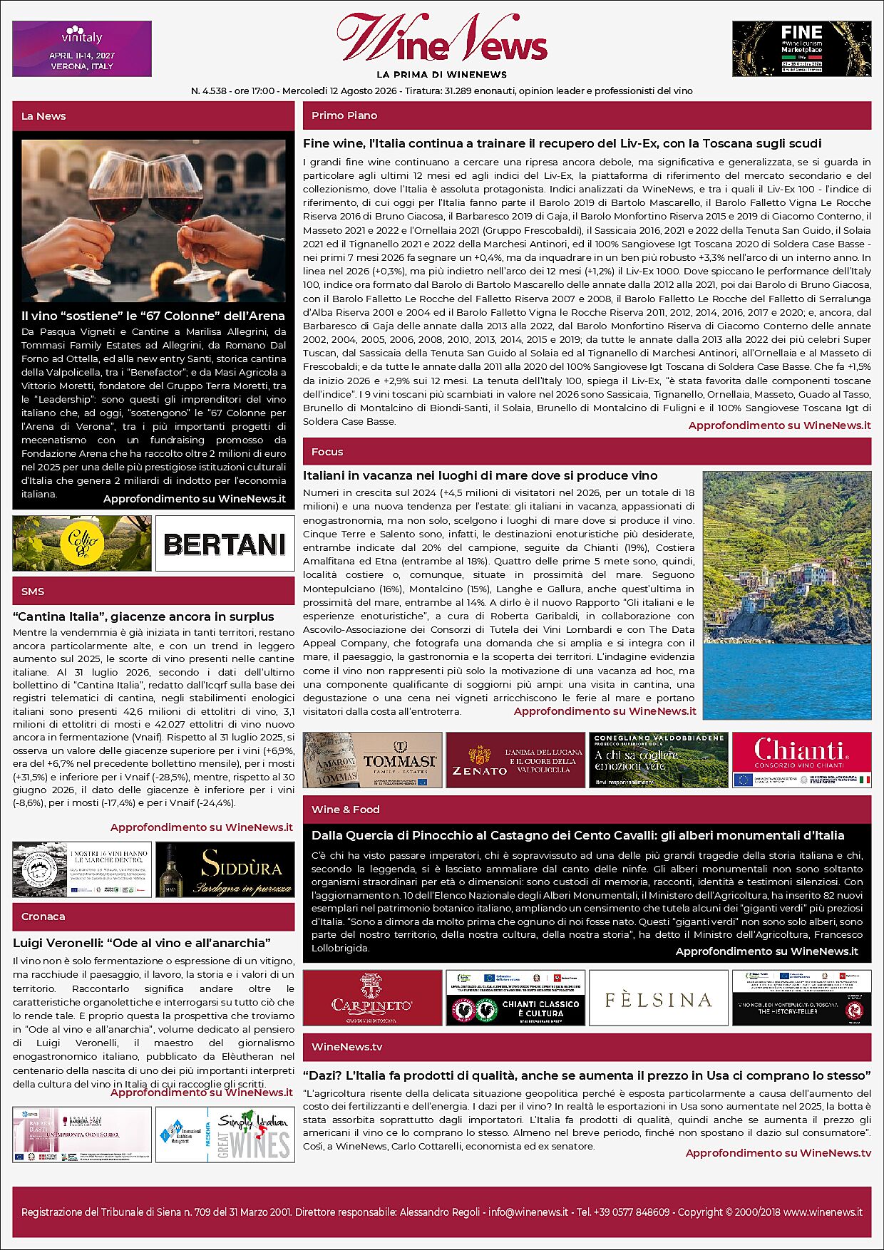 La Prima di WineNews