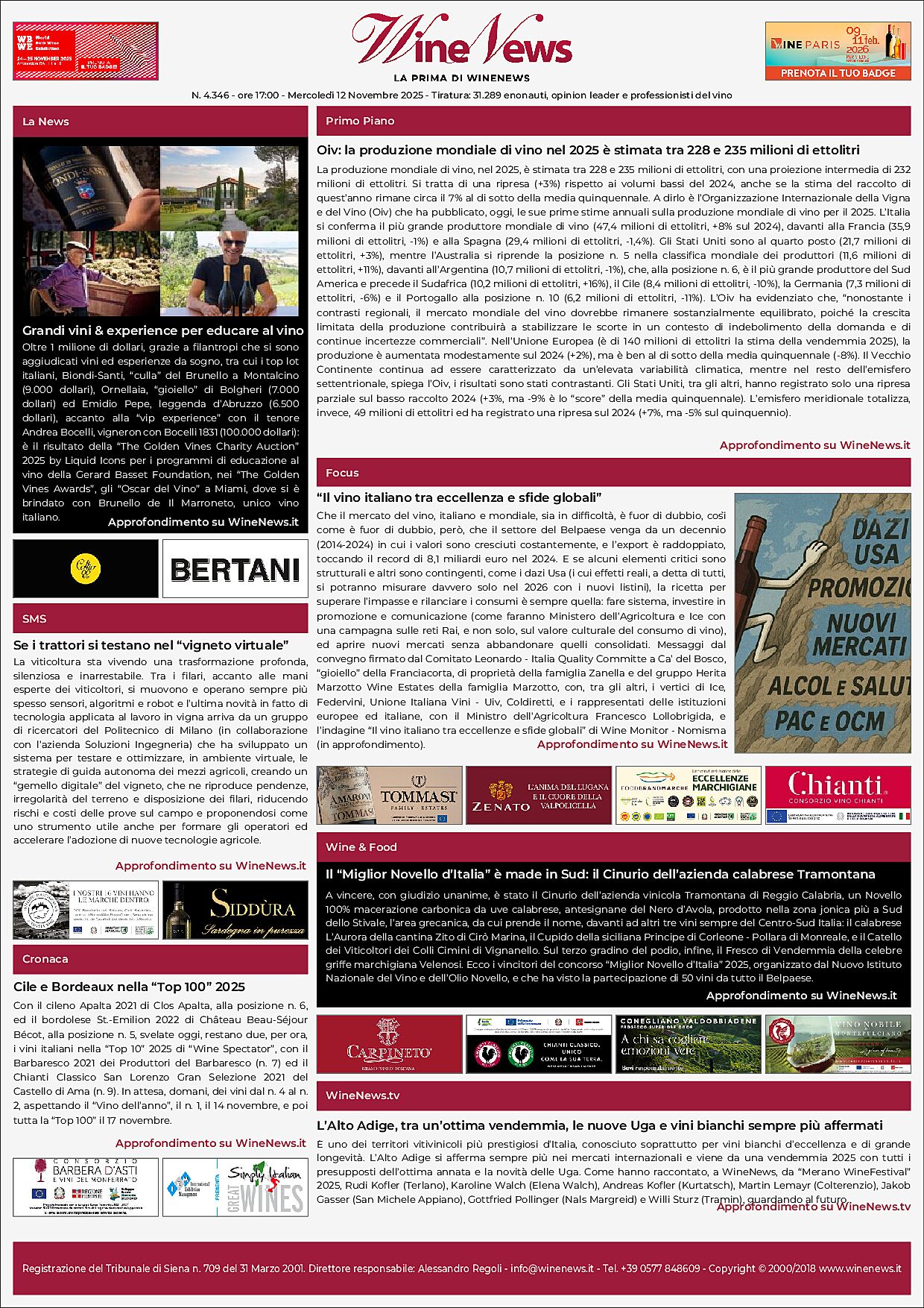 La Prima di WineNews