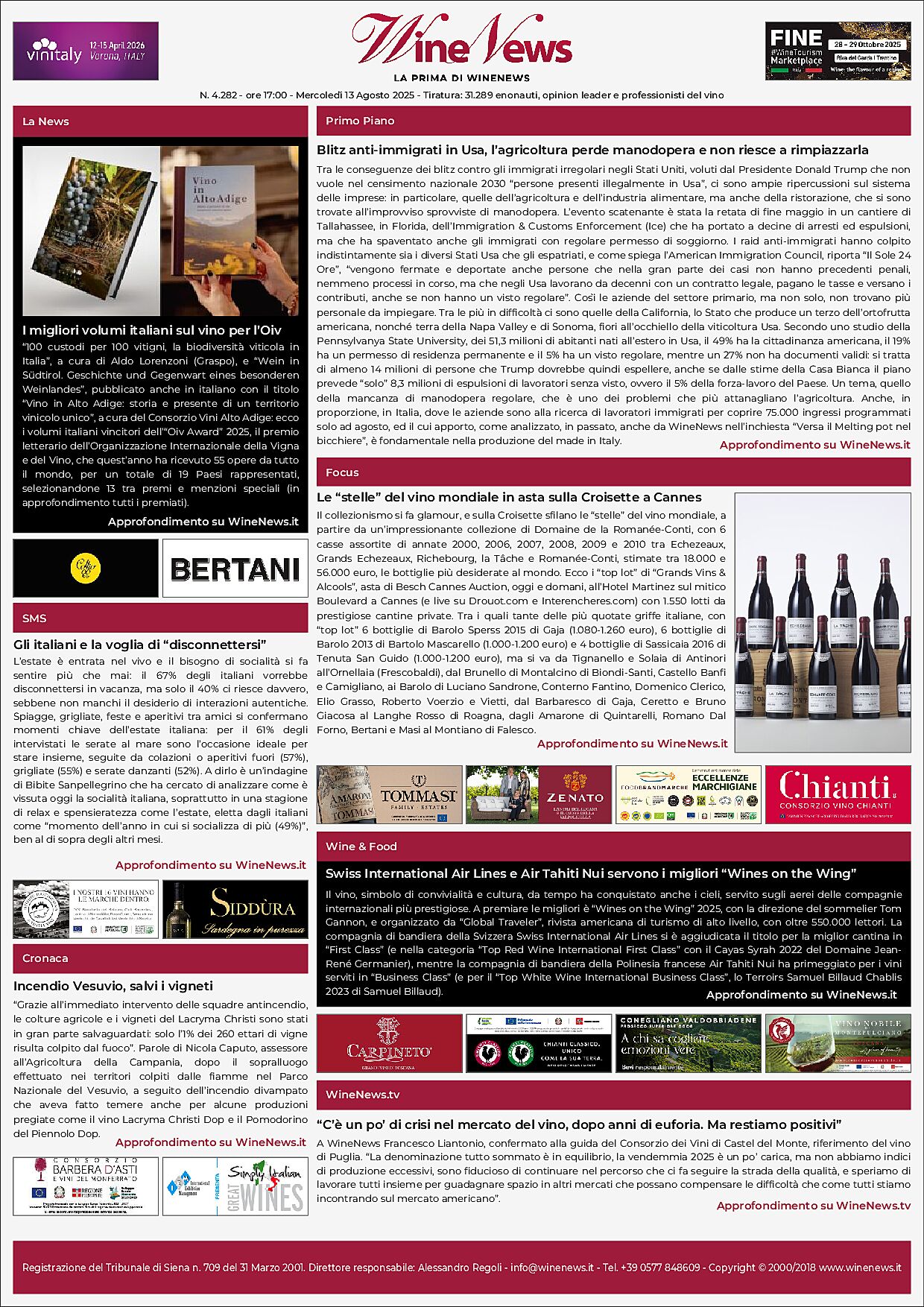 La Prima di WineNews